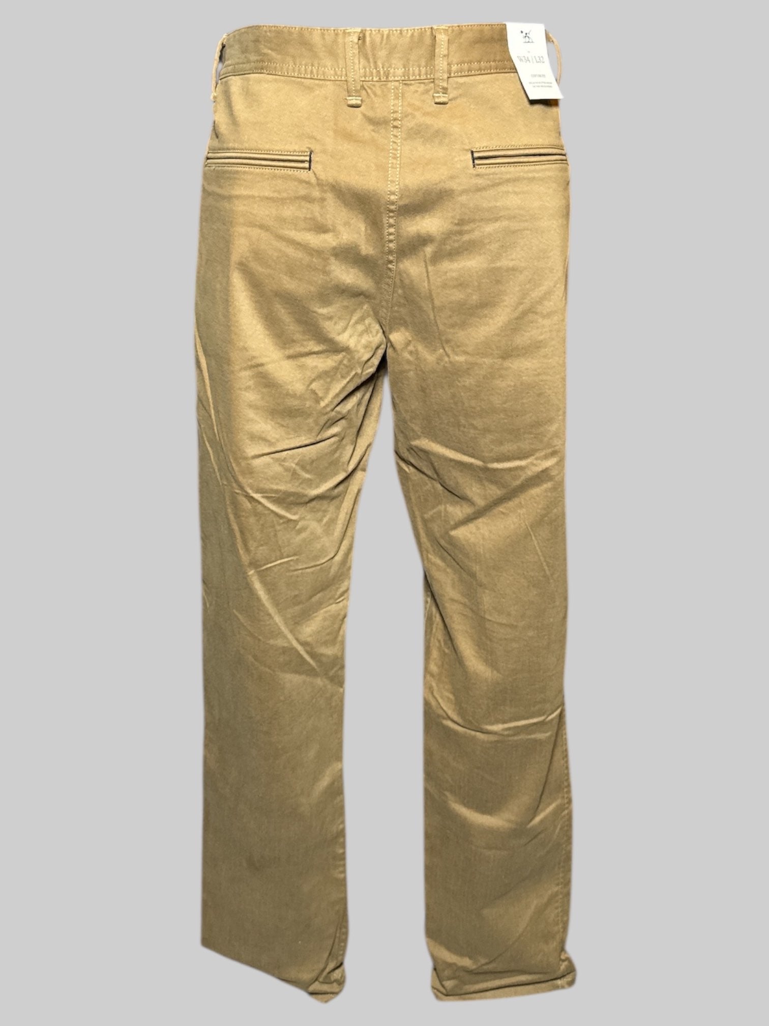 L NWT Rodd & Gunn brown pants with pockets and belt loops