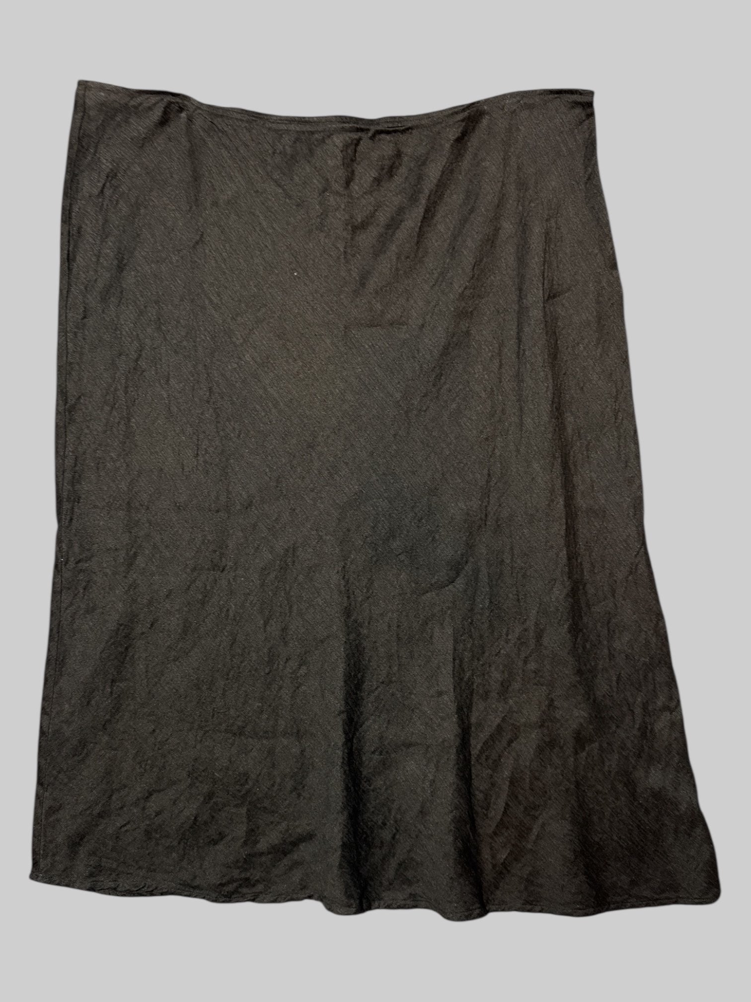 2X Eileen Fisher black skirt, slightly asymmetrical not by design