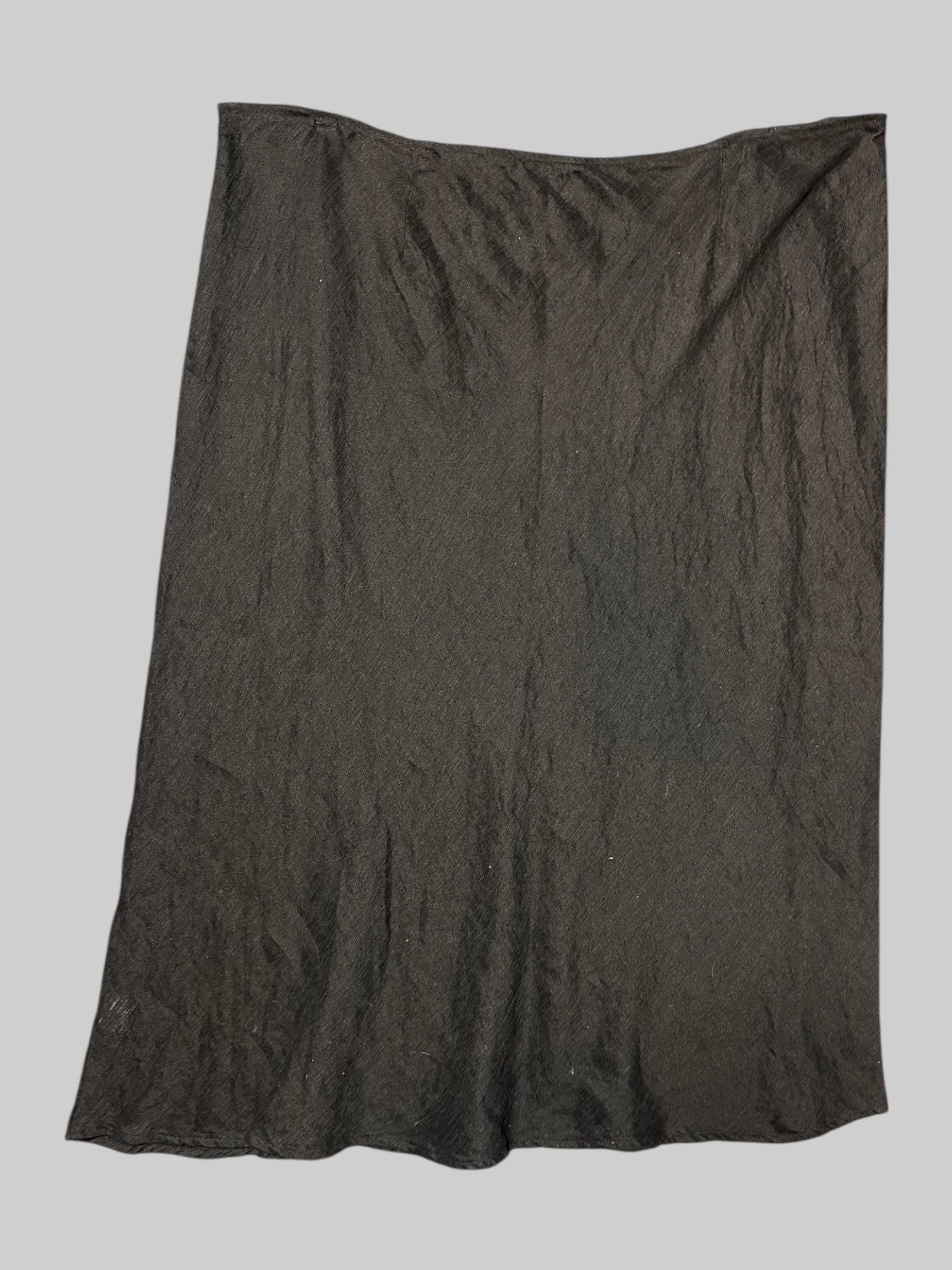 2X Eileen Fisher black skirt, slightly asymmetrical not by design