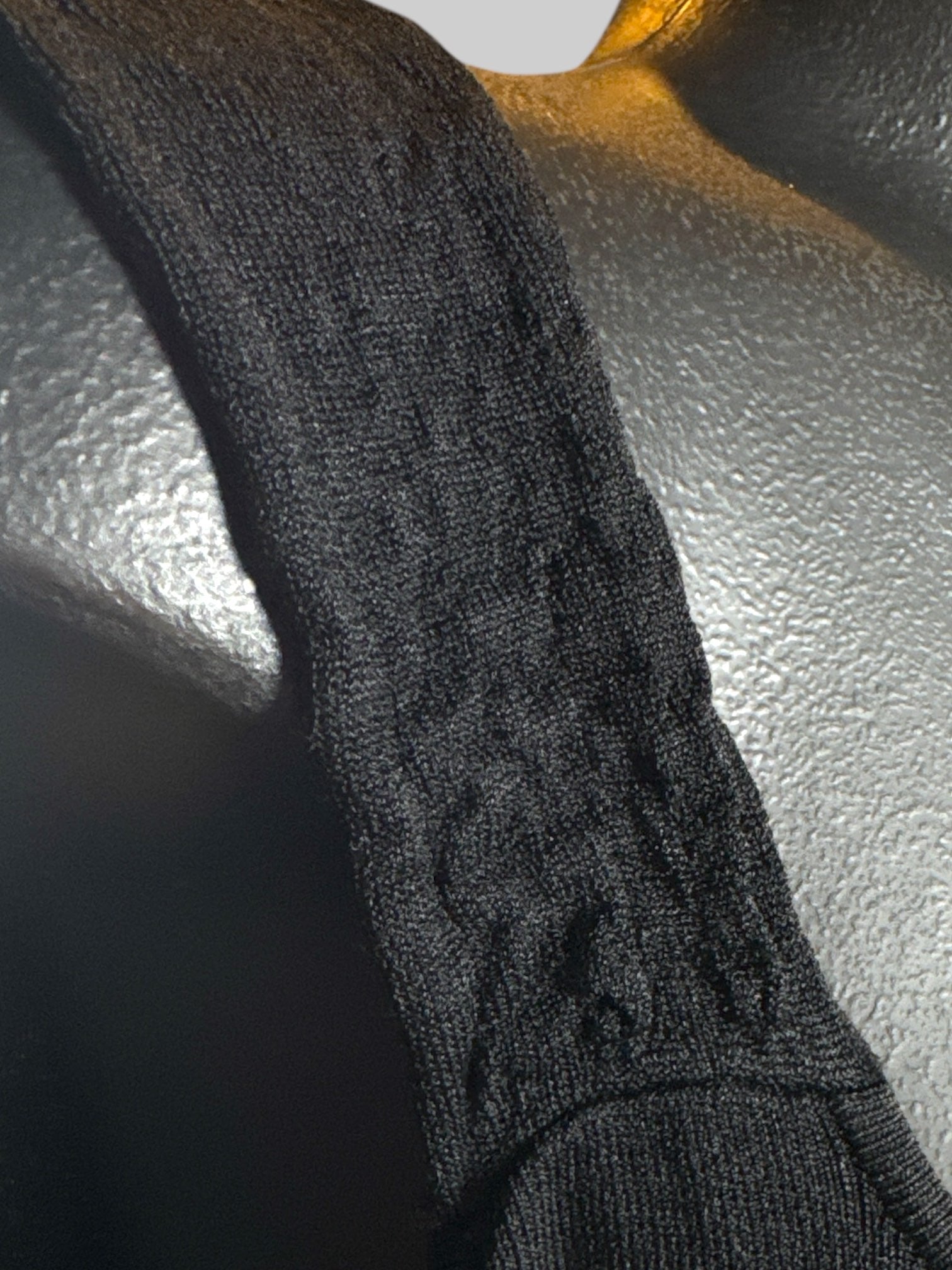 4X black slinky sleeveless blouse with textured straps