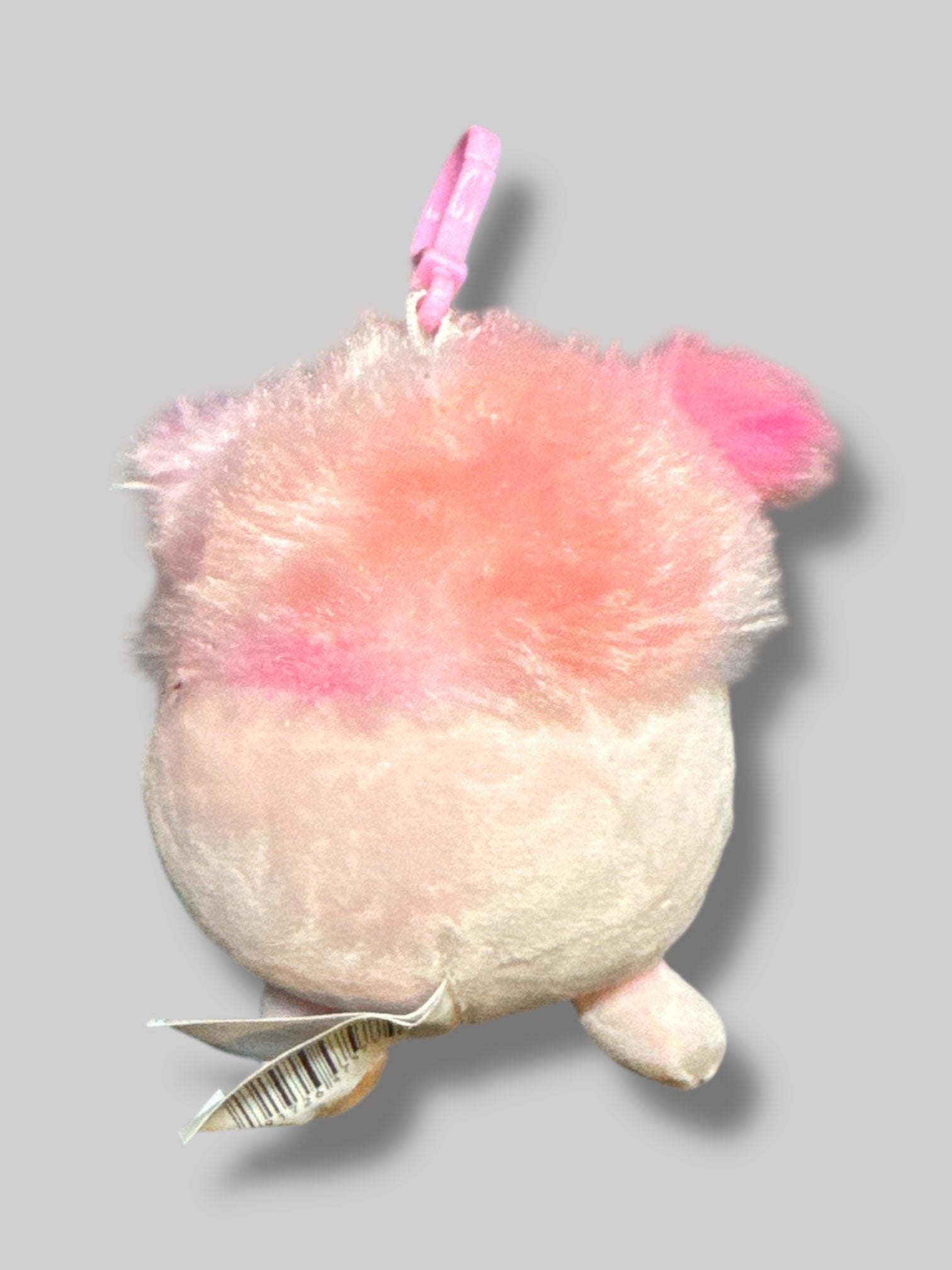 3.5-inch clip-on Caparinne the Pink Bigfoot Squishmallow