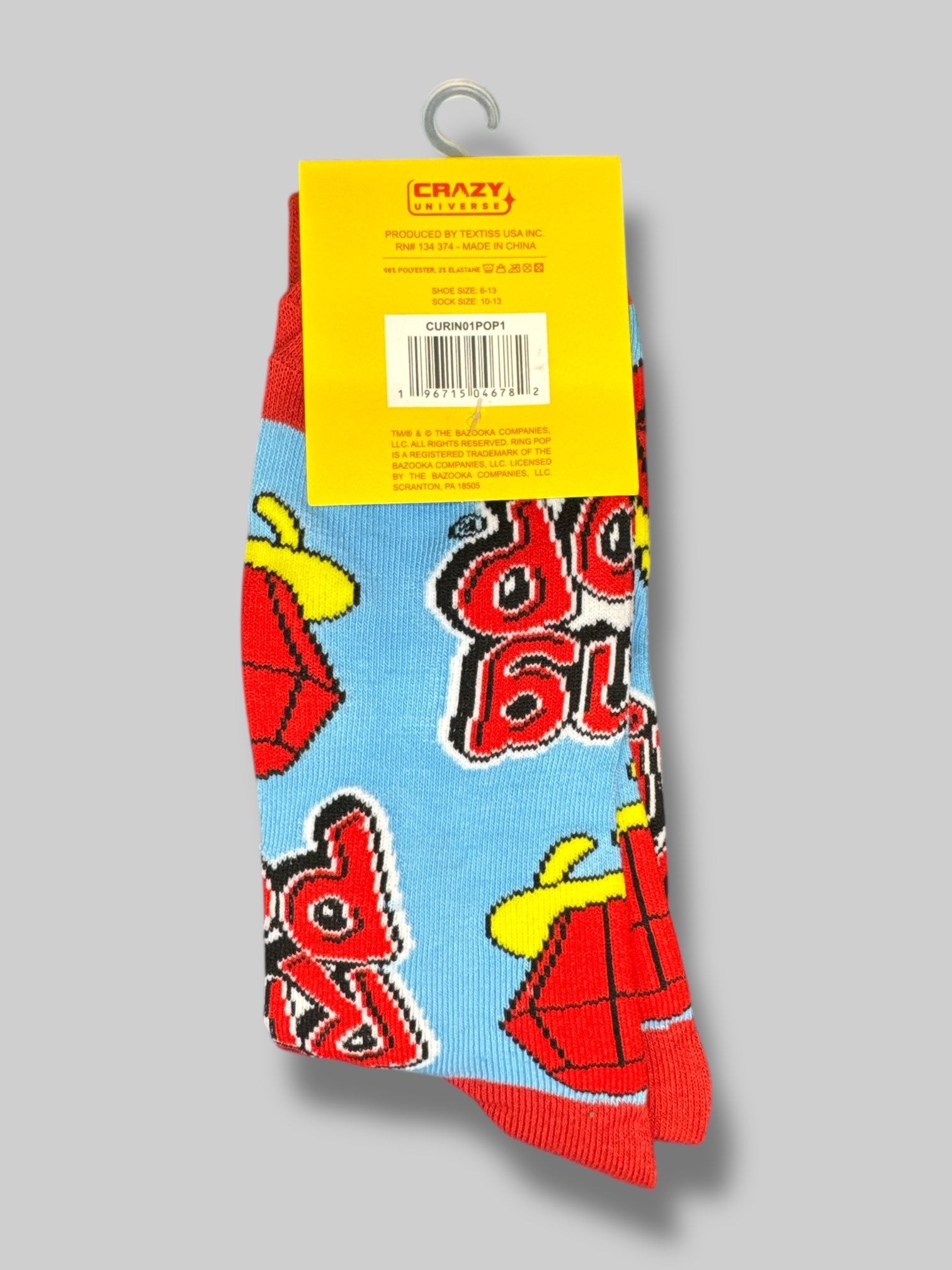 Ring Pop crew socks