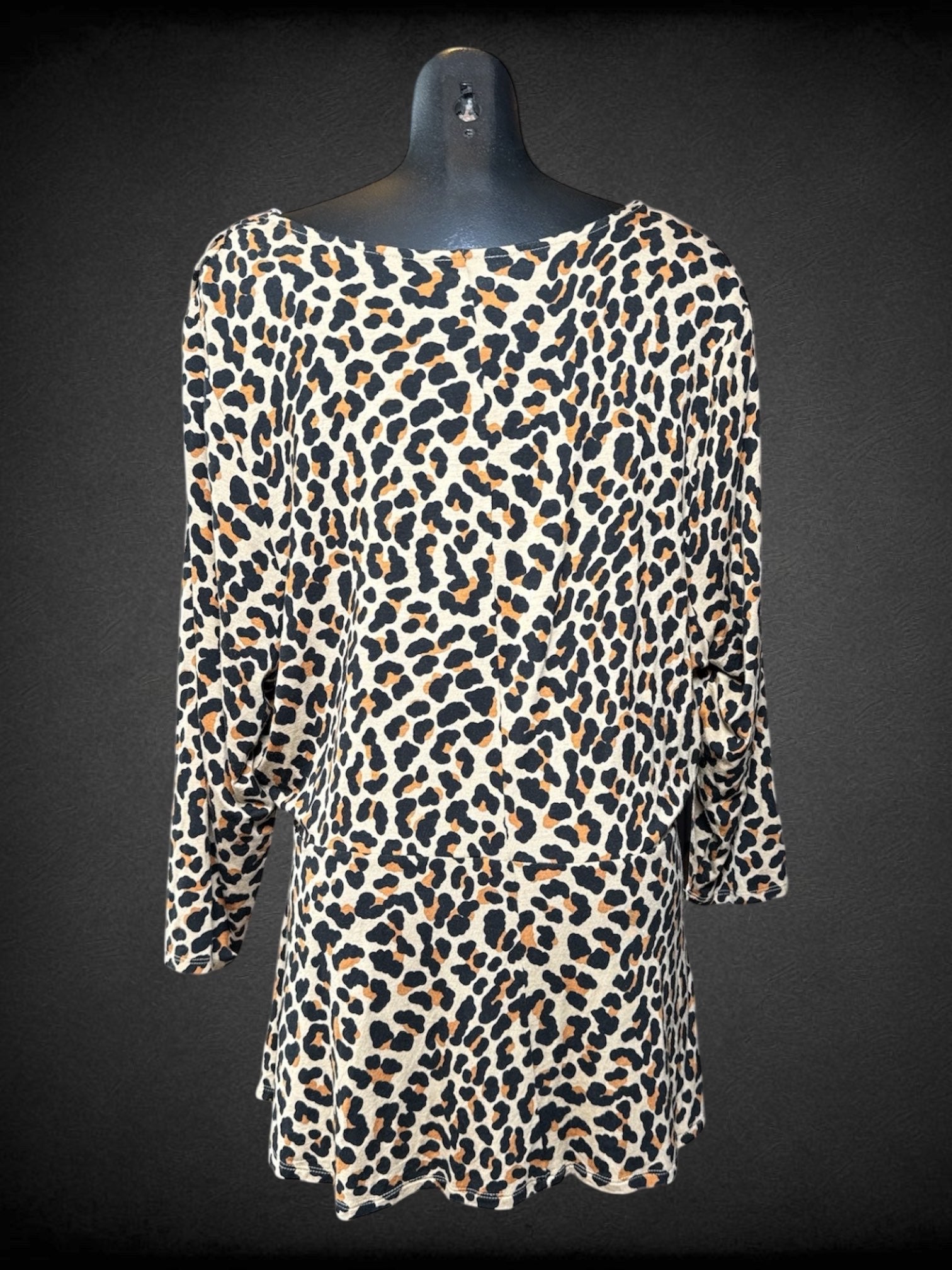 6X Lane Bryant NWT leopard print brown faux wrap top