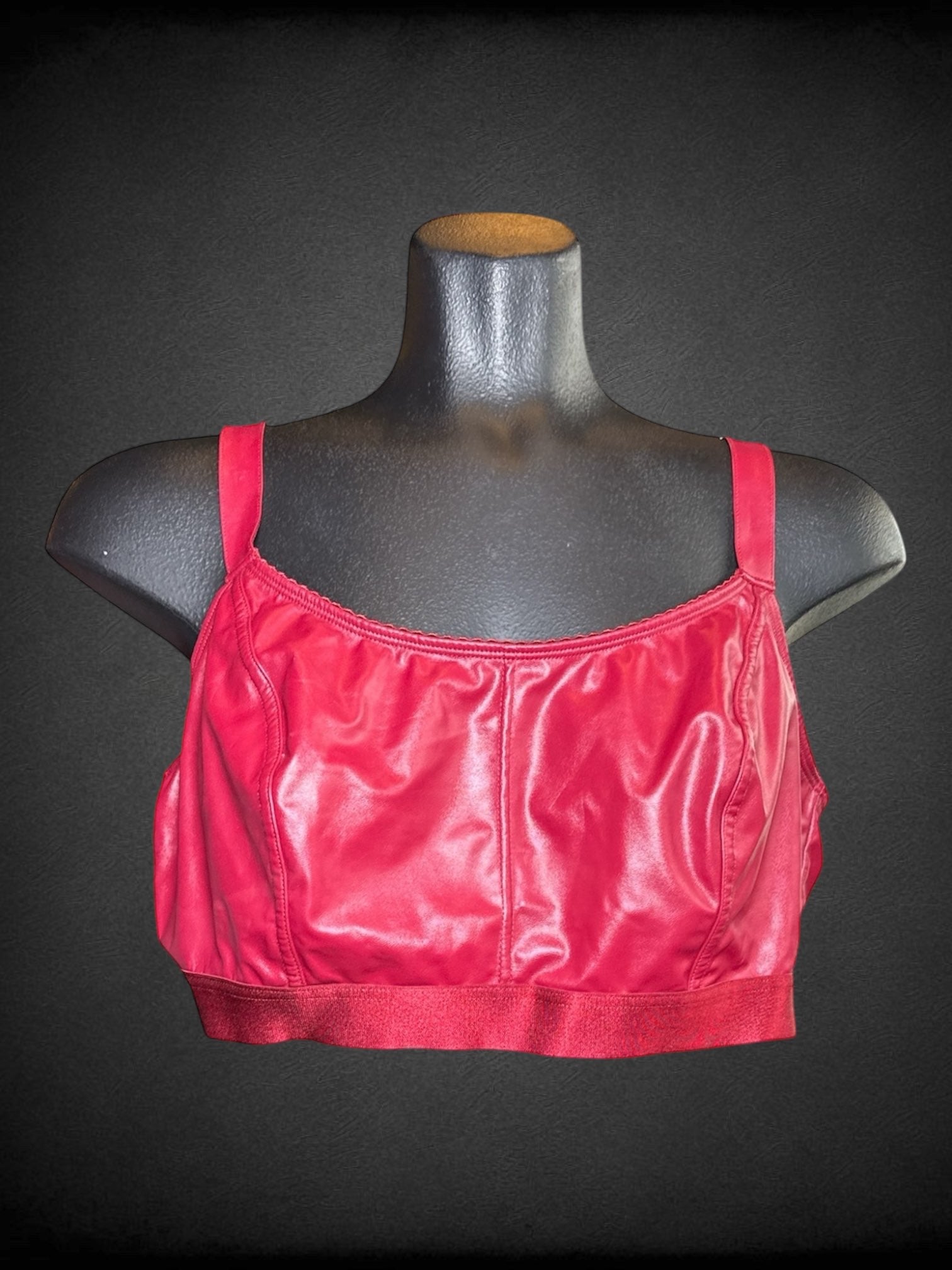 XL Torrid red pleather bralette