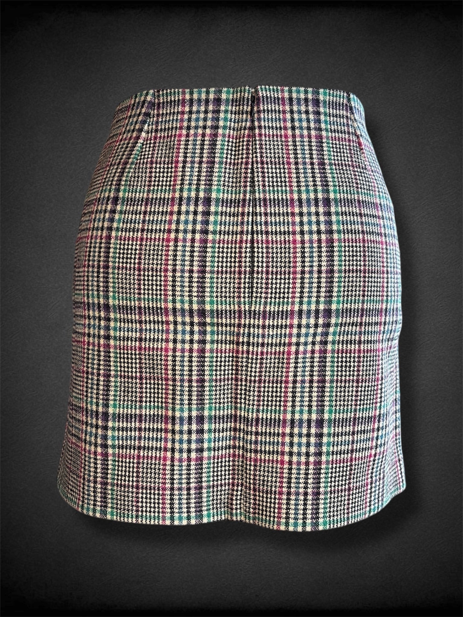 L NWT SÉZANE multicolor plaid mini skirt