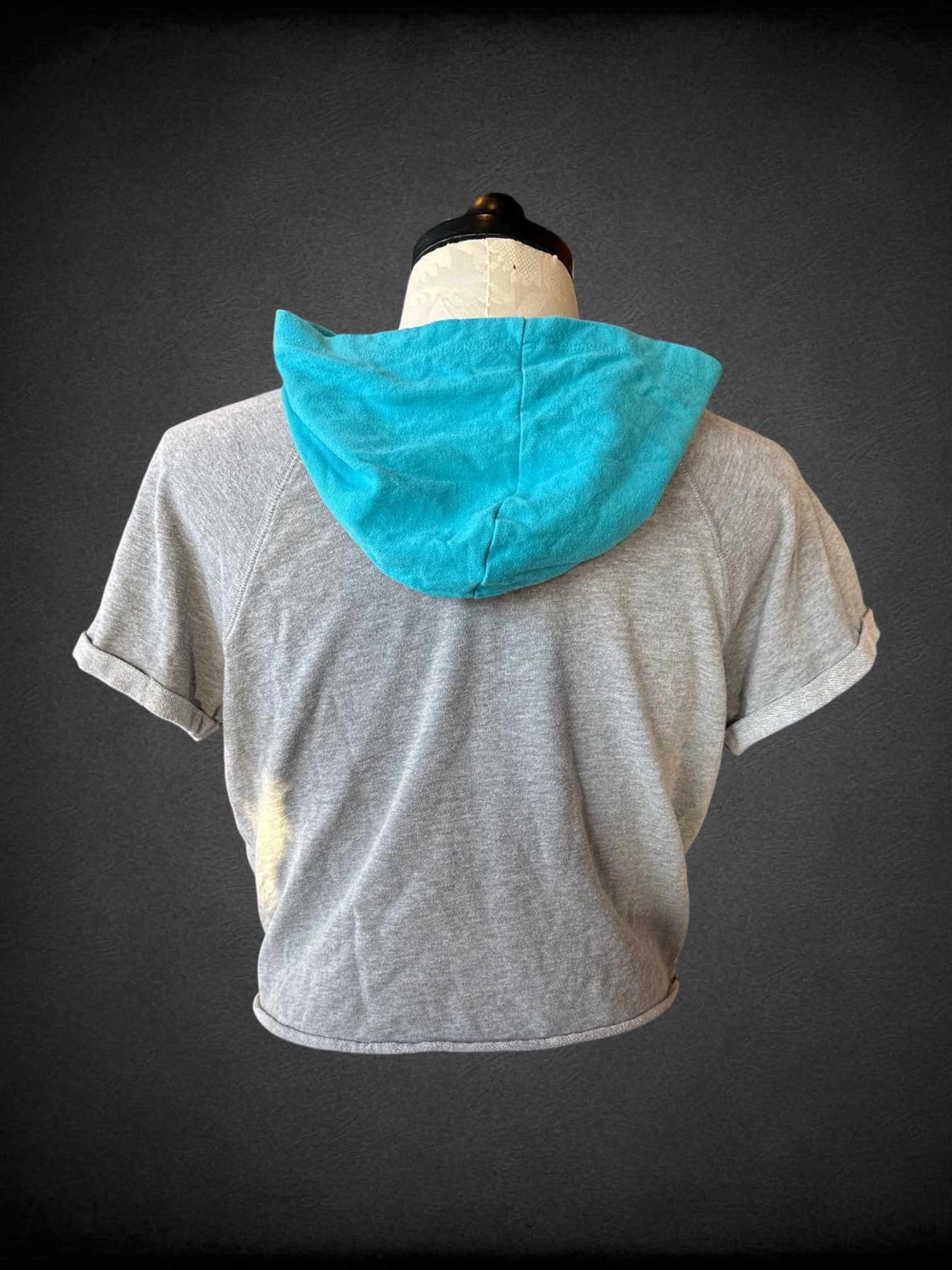 0X grey Barbie short sleeve hoodie