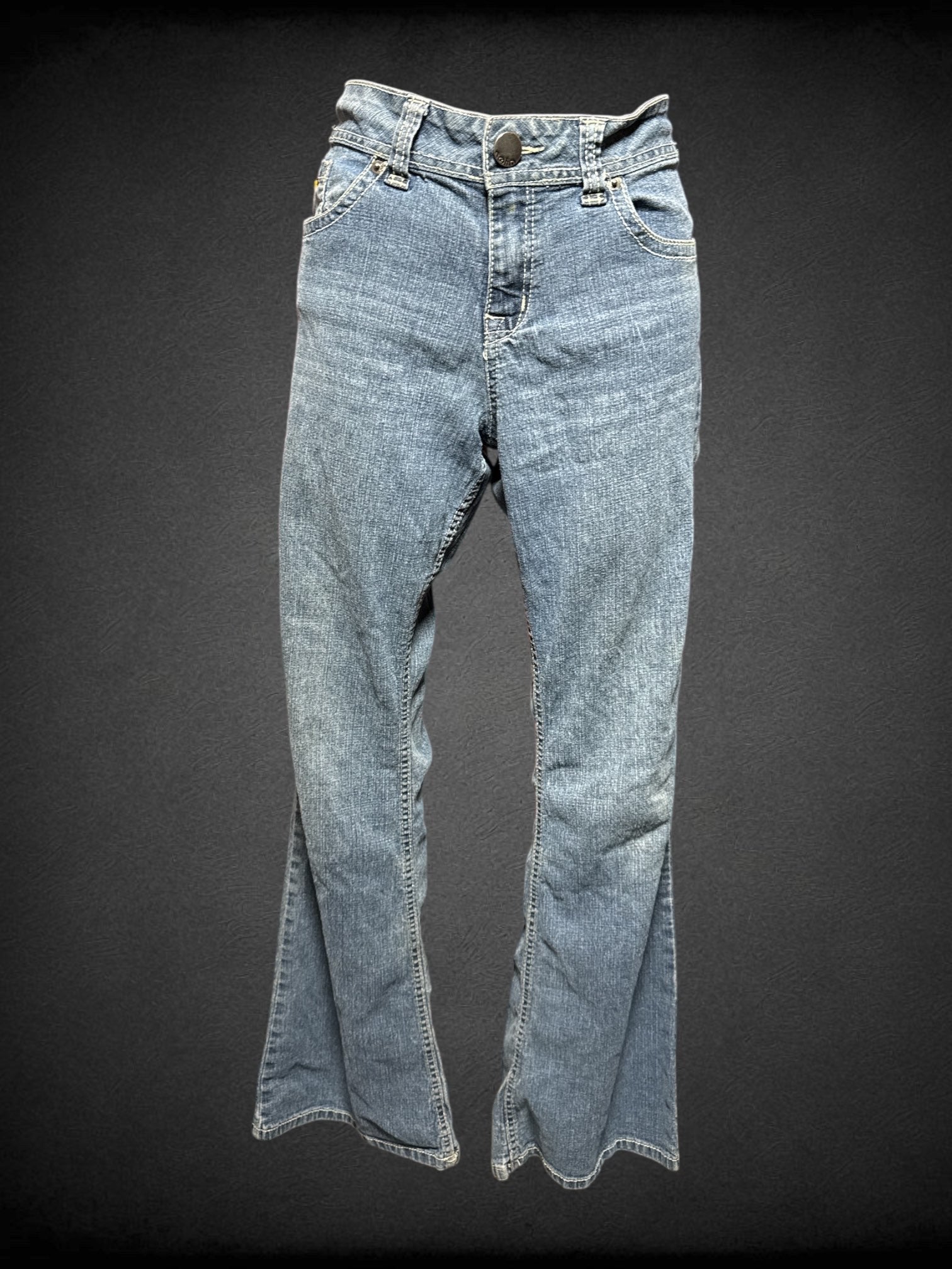 L No Boundaries denim bell bottoms with pockets