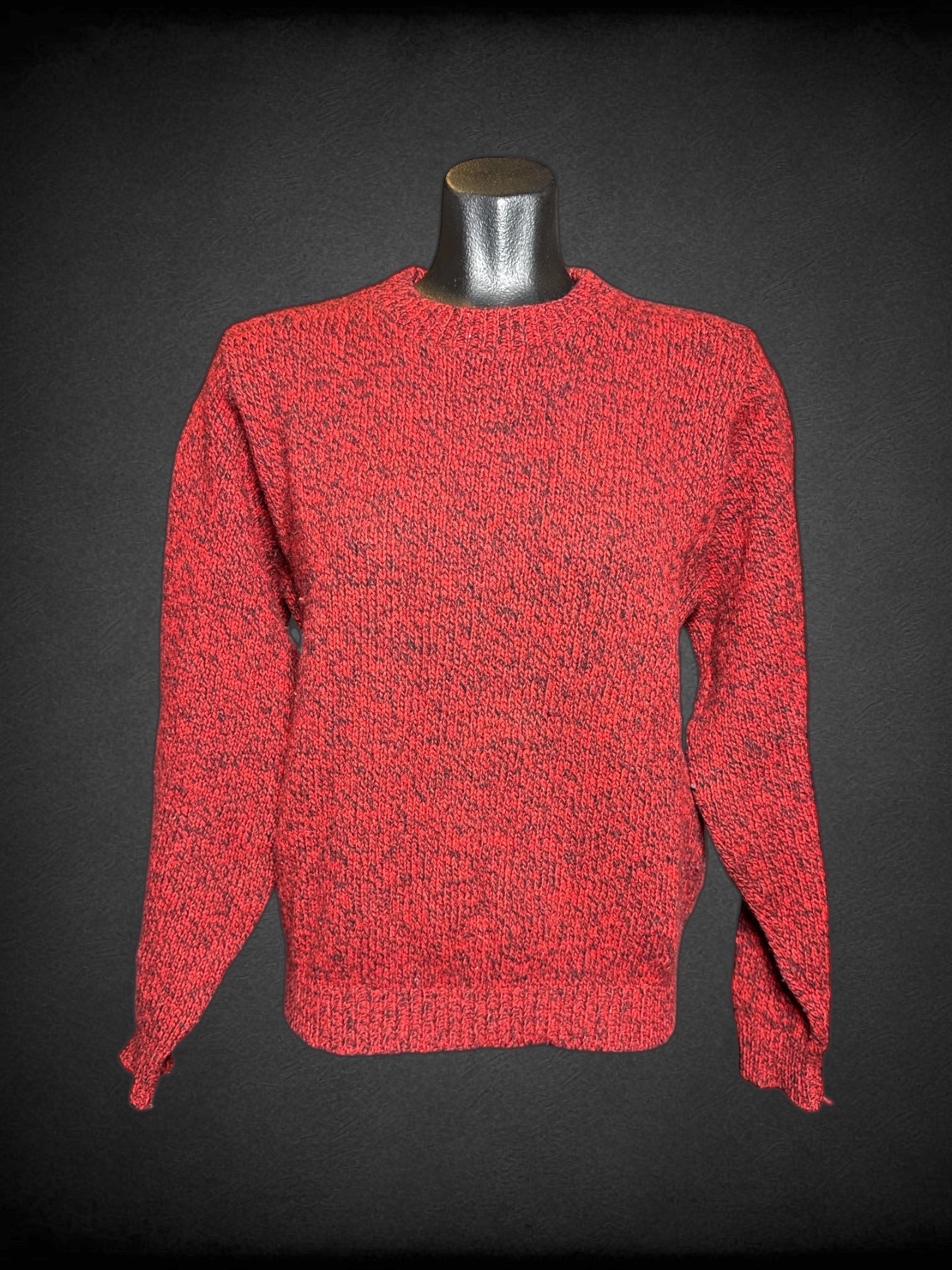 M Eastern Mountain Sports vintage red and black knit long sleeve sweater