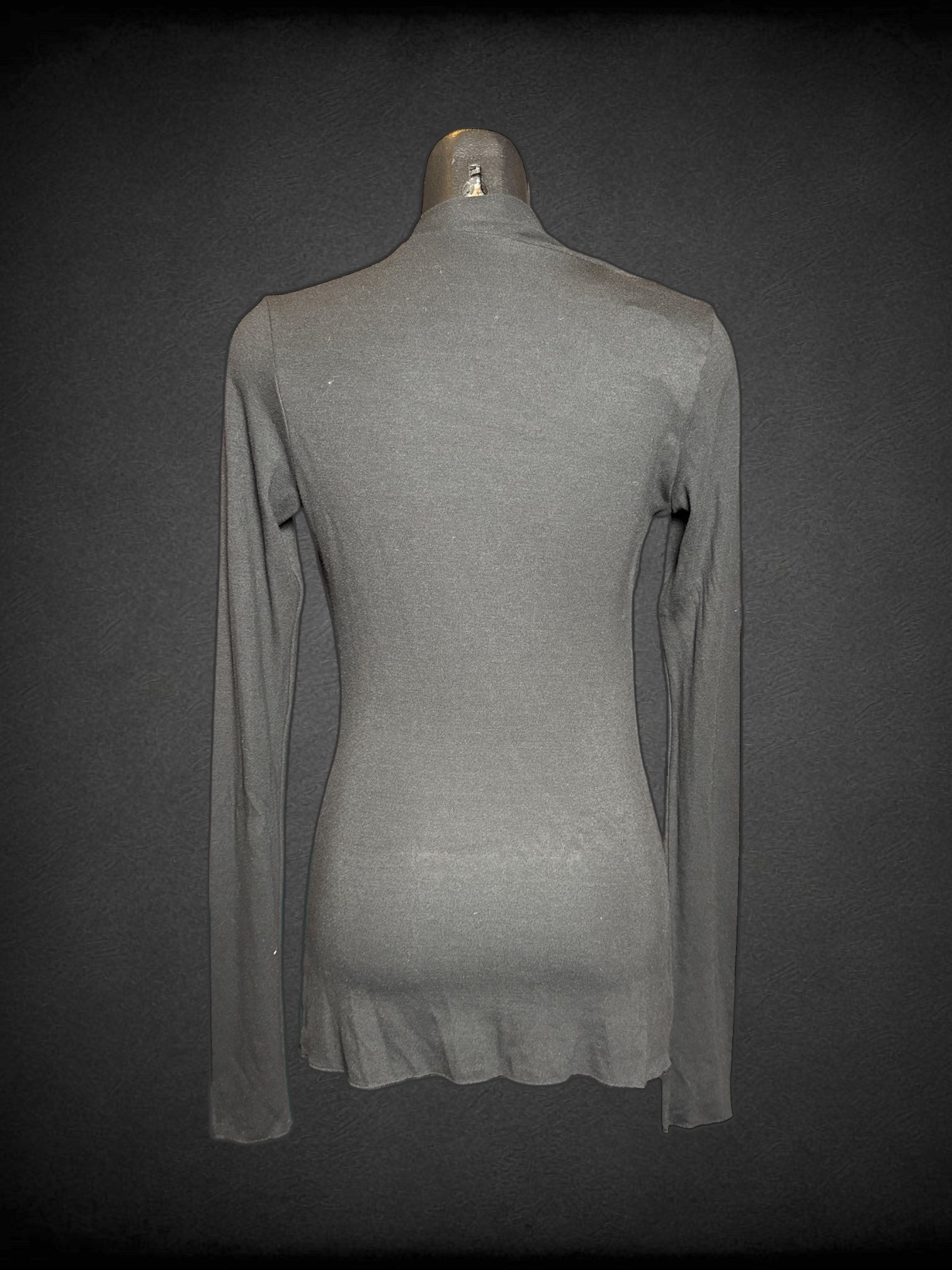 L Skims black long sleeve dress with shoulder cut out