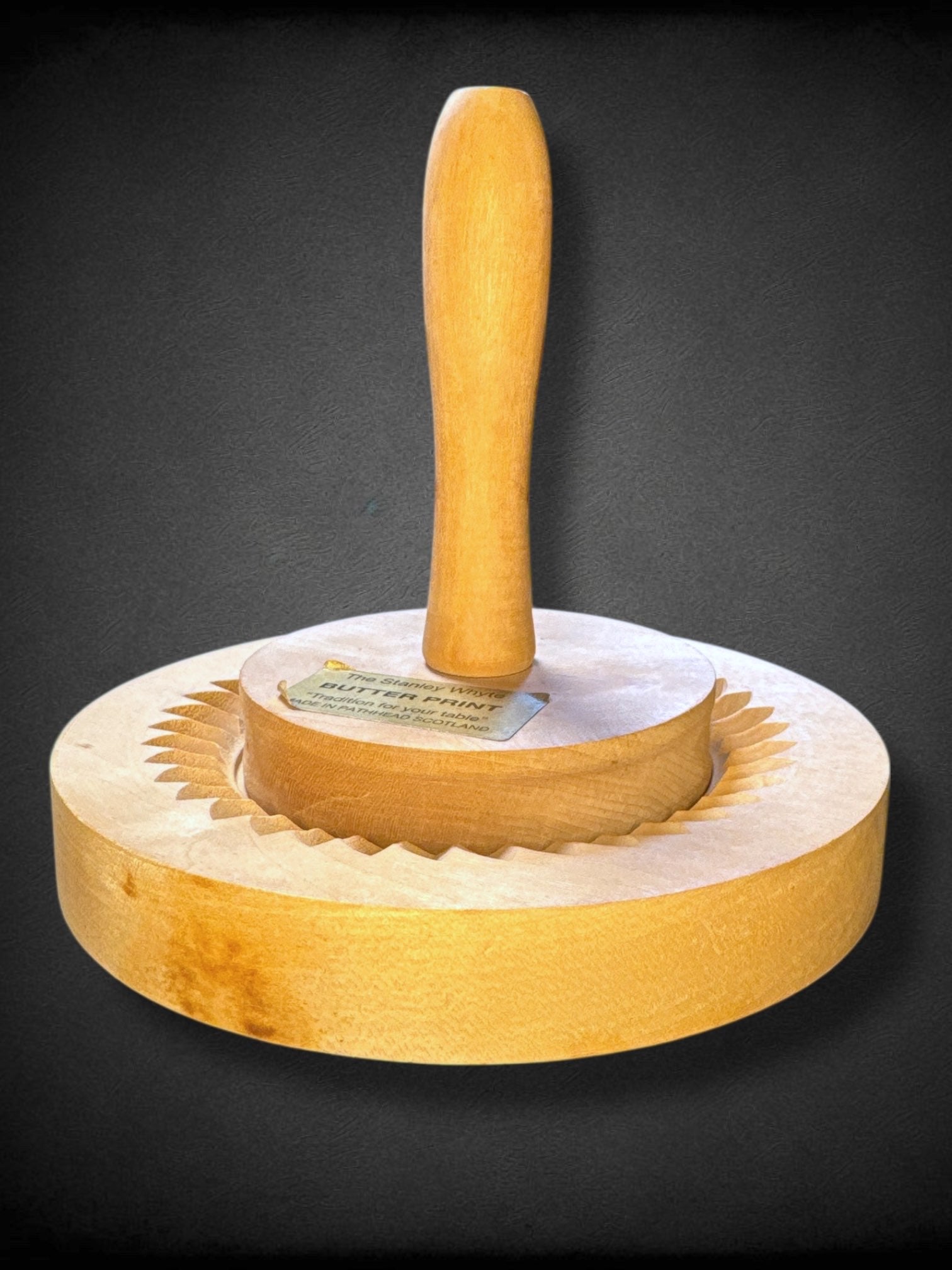 6.5” The Stanley Whyte Butter Print made in Pathhead Scotland