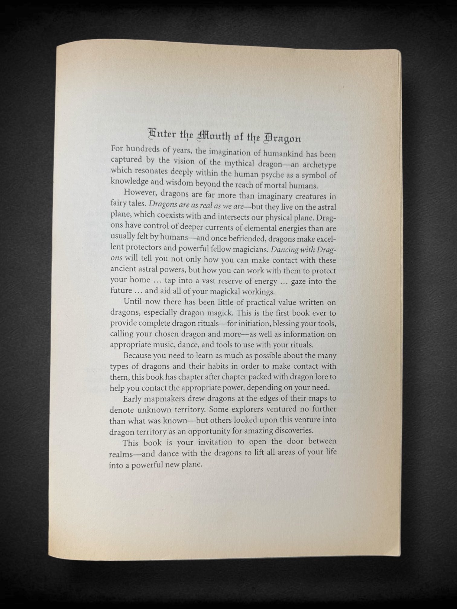 Vintage “Dancing with Dragons: Invoke Their Ageless Wisdom & Power” by D.J. Conway book