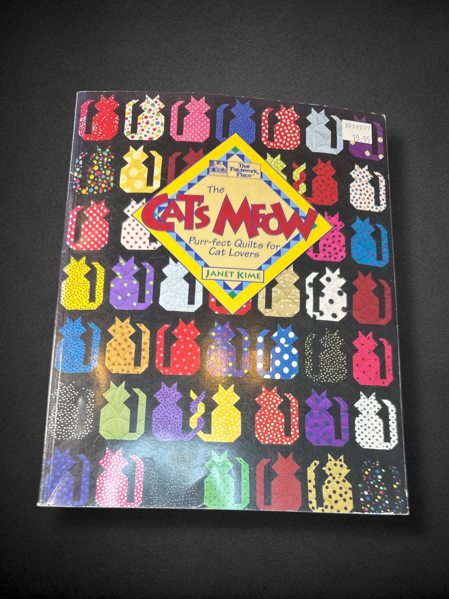 Vintage 1994 “The Cat’s Meow: Purr-fect Quilts for Cat Lovers” by Janet Kime
