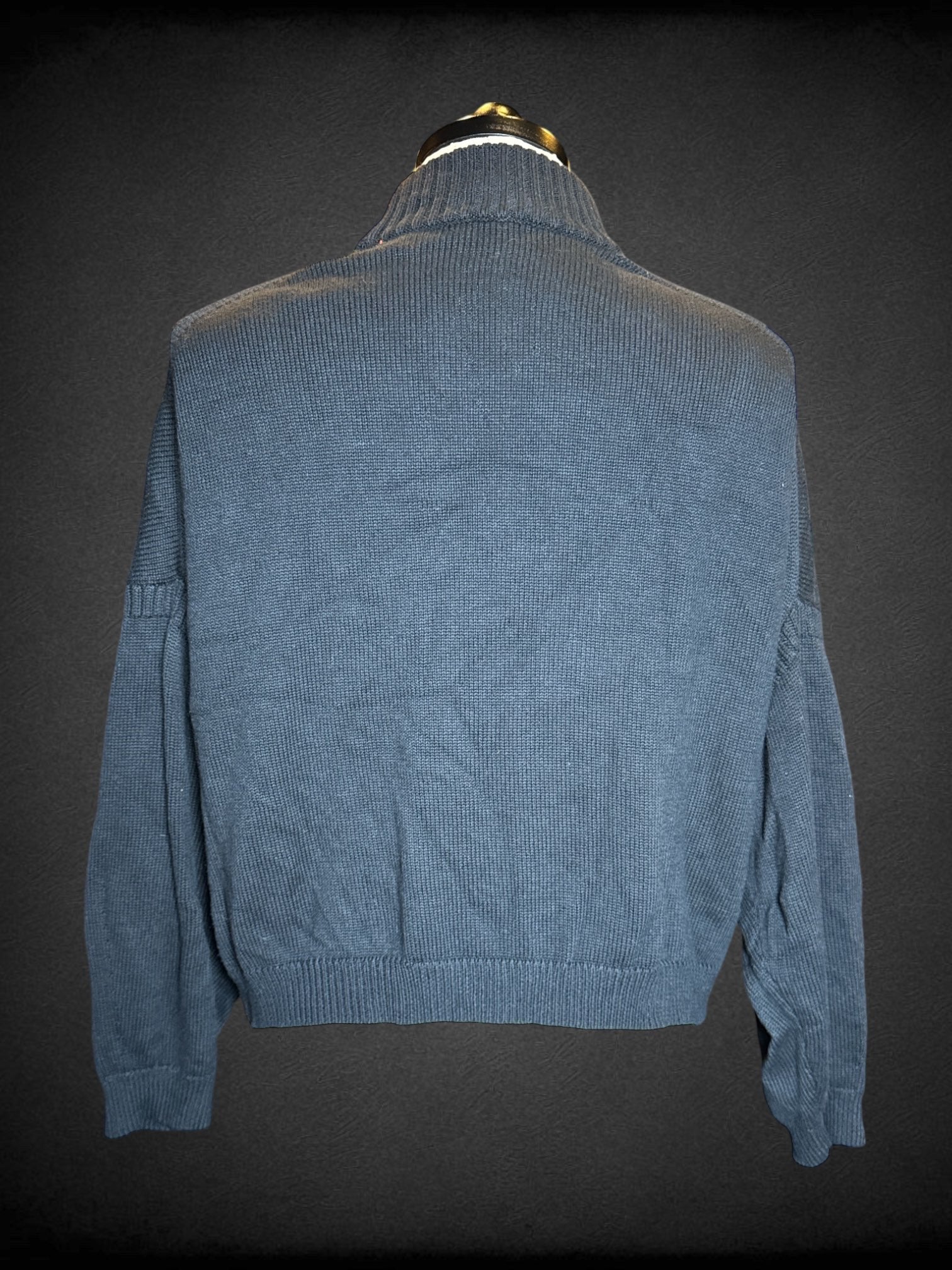 4X J.Crew black knit long sleeve sweater