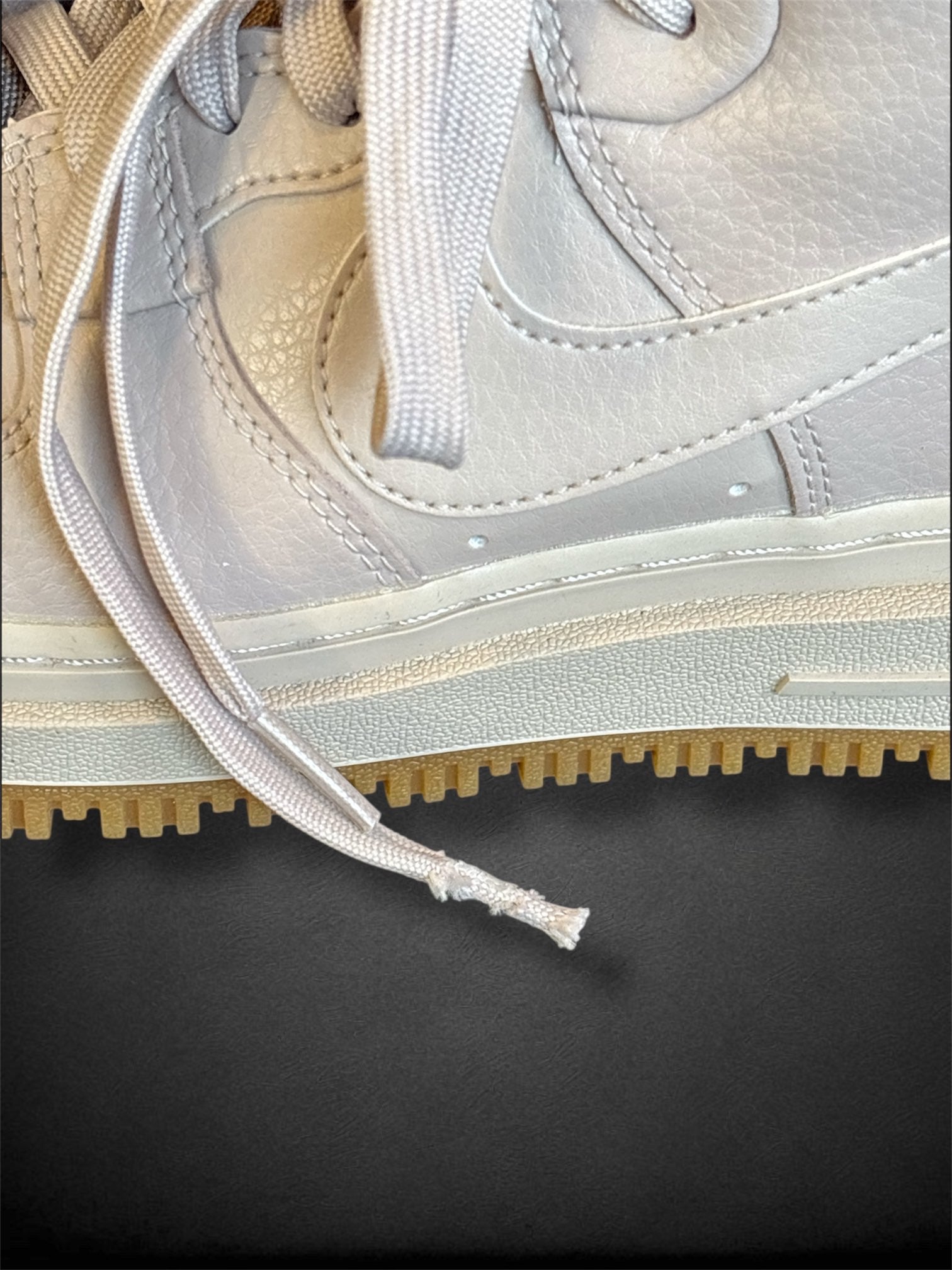 Size 8 (women’s) NIKE Air Force 1 Utility 2.0 Fossil Stone Sneakers