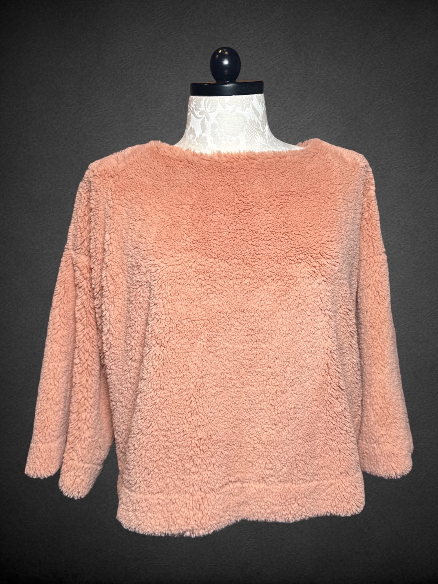 0X Madewell soft and fuzzy pink sweater
