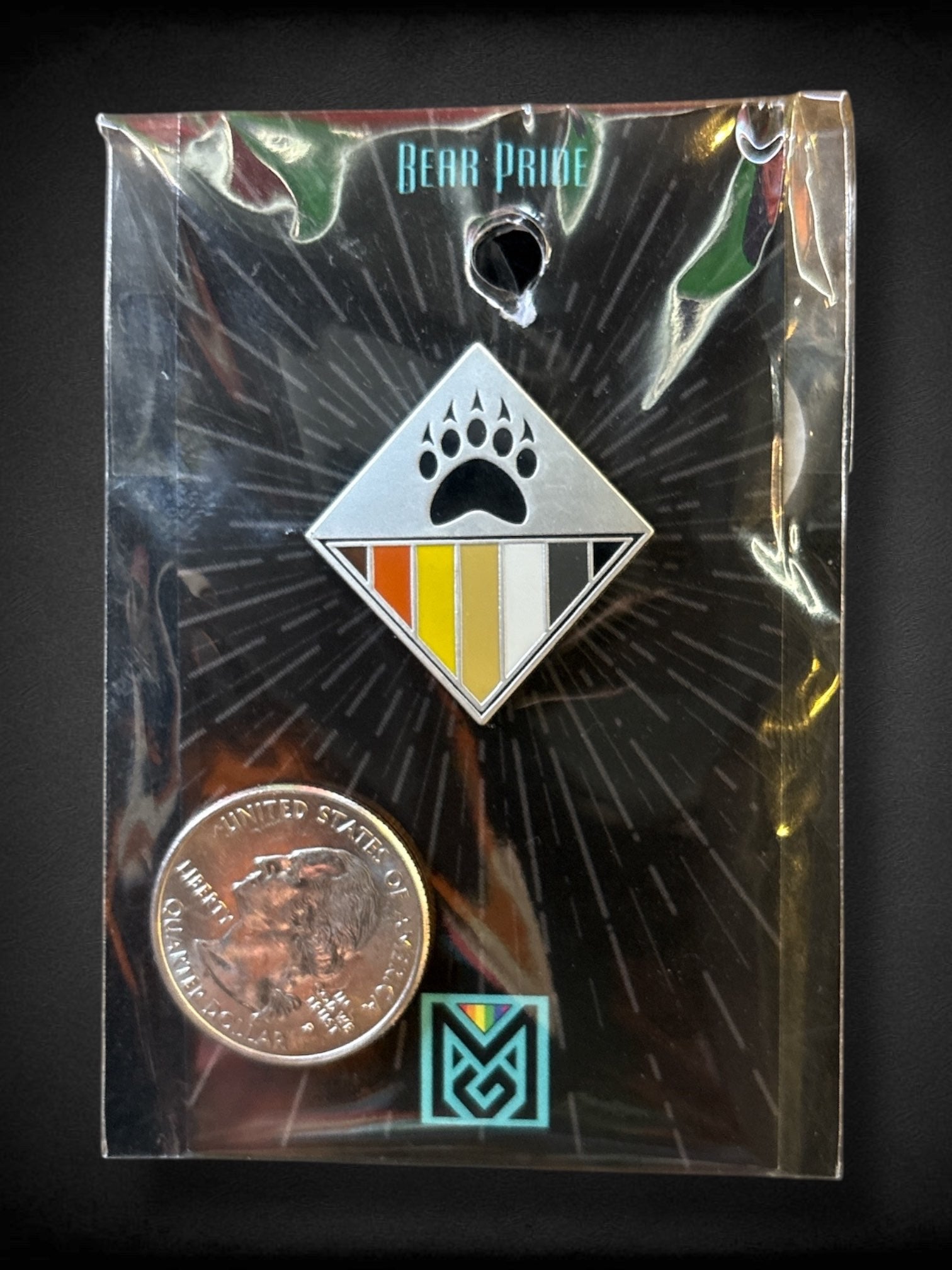 Bear Pride enamel pin $10