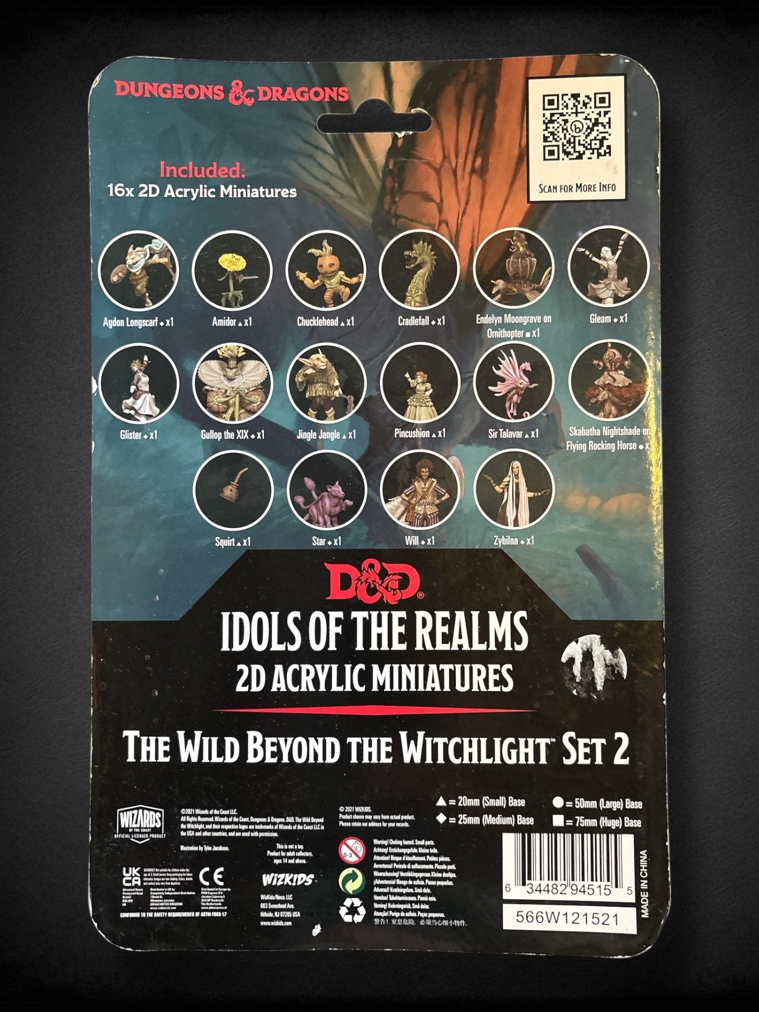 D&D Idols of the Realms 2D Acrylic Miniatures