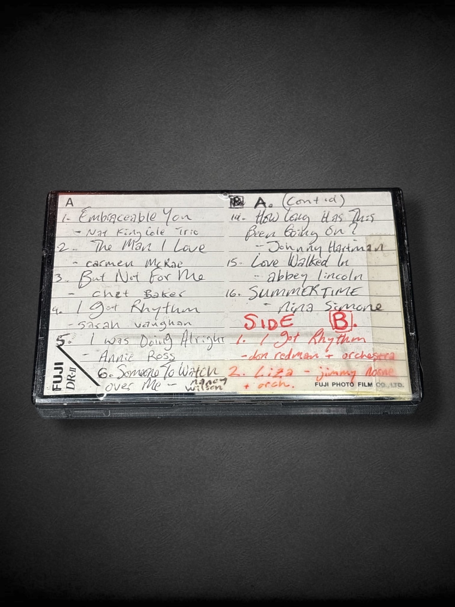 “Gershwin” homemade mixtape cassette