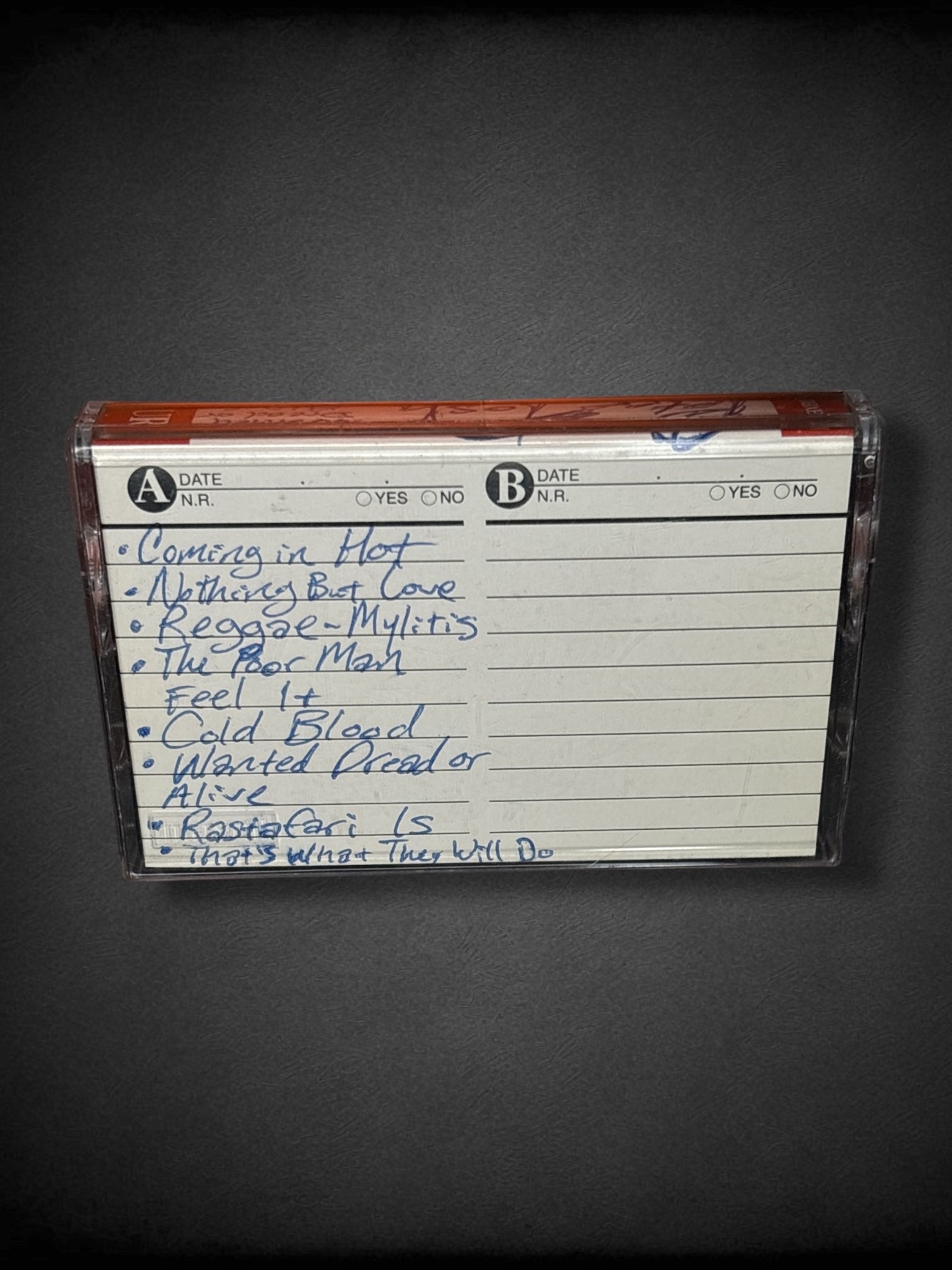 “Peter Tosh: Wanted Dread or Alive” homemade mixtape cassette