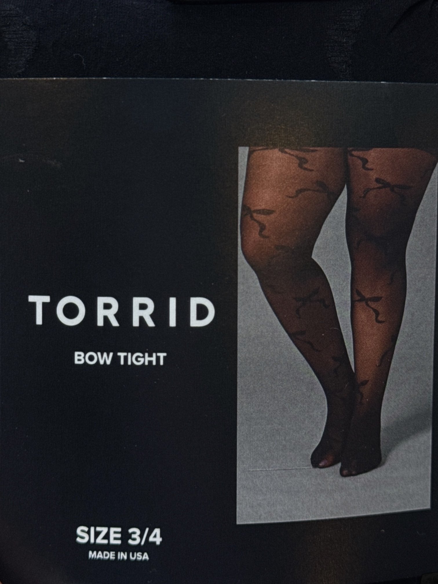 2X NWT TORRID sheer black tights with black bows