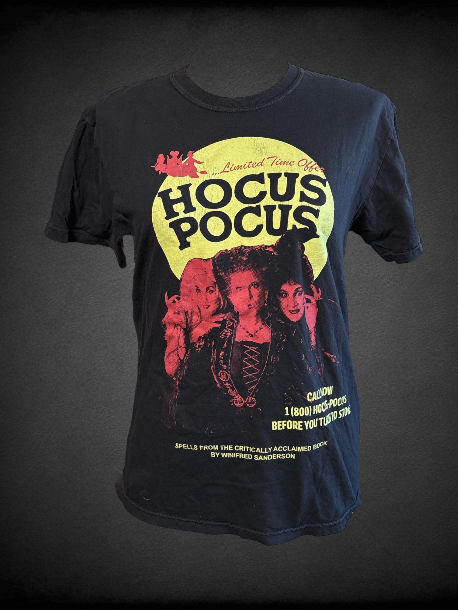 XL Comfort Colors black, red and yellow Hocus Pocus Graphic T Shirt