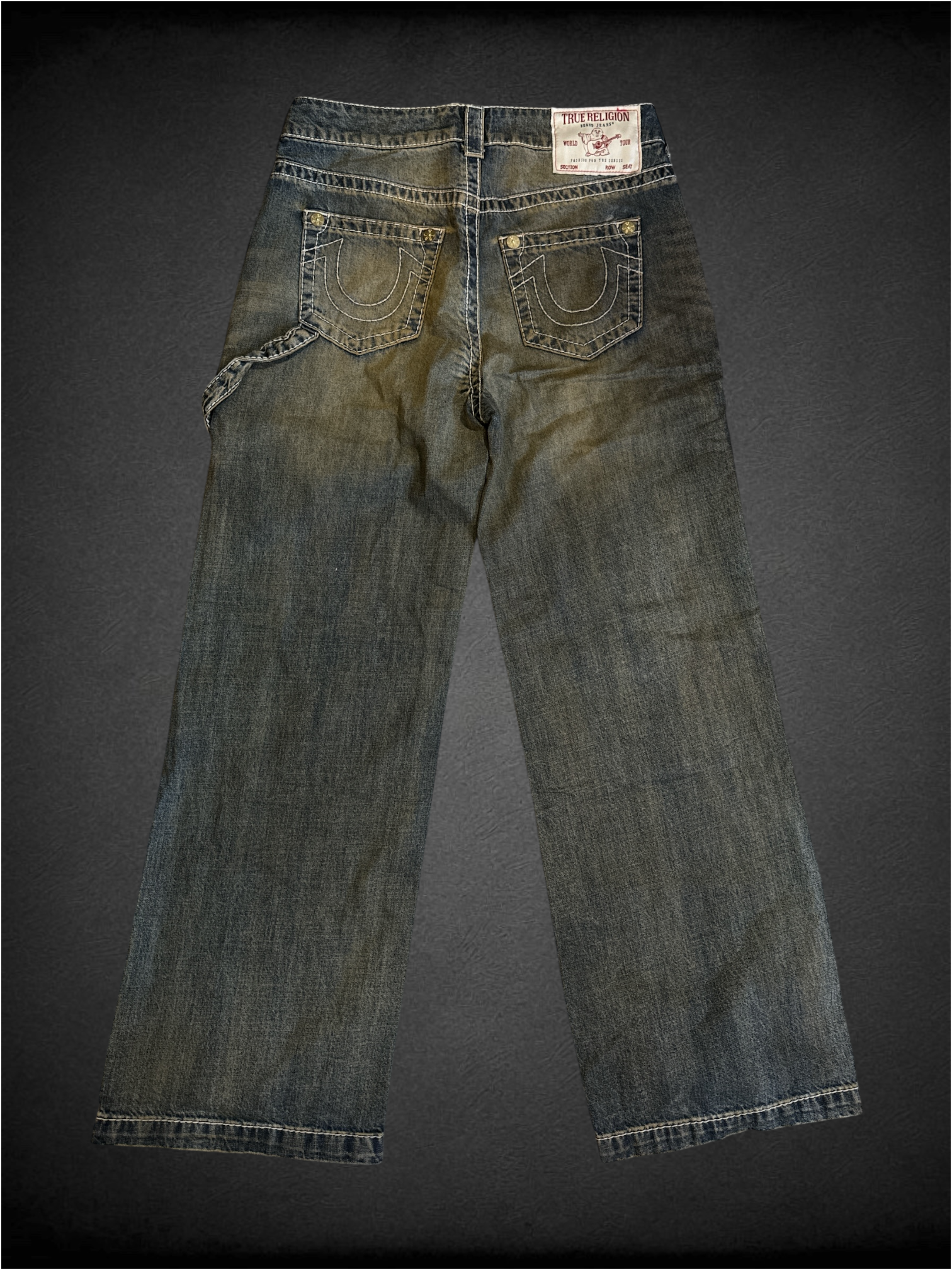 L True Religion Bobbi baggy acid wash jeans