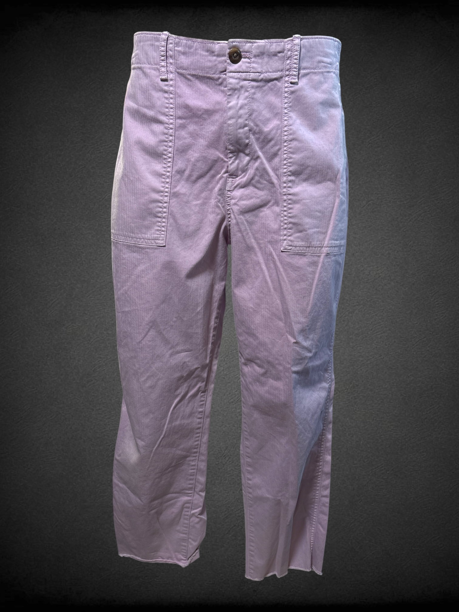 L GAP lilac purple pants with subtle stripe pattern