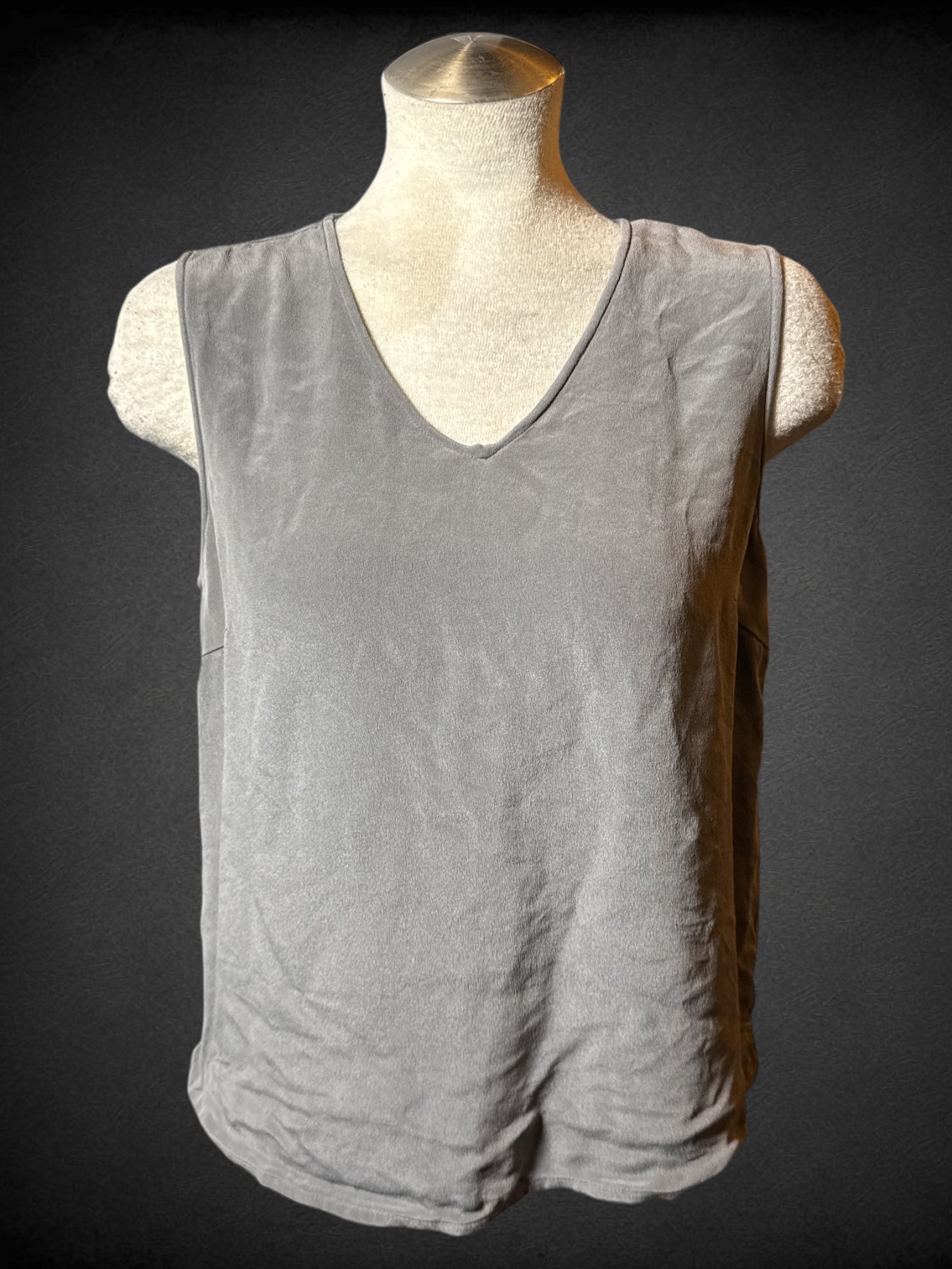 M Ballinger grey sleeveless top