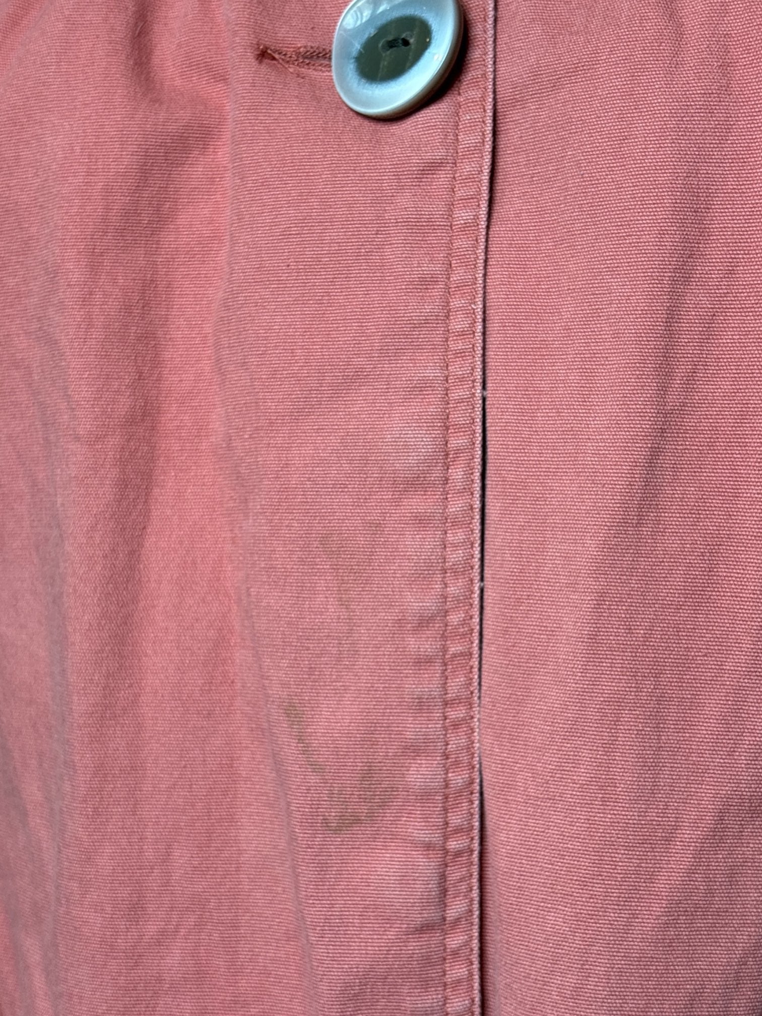 3X AMI vintage collared salmon 3/4 puff sleeve coat with large buttons