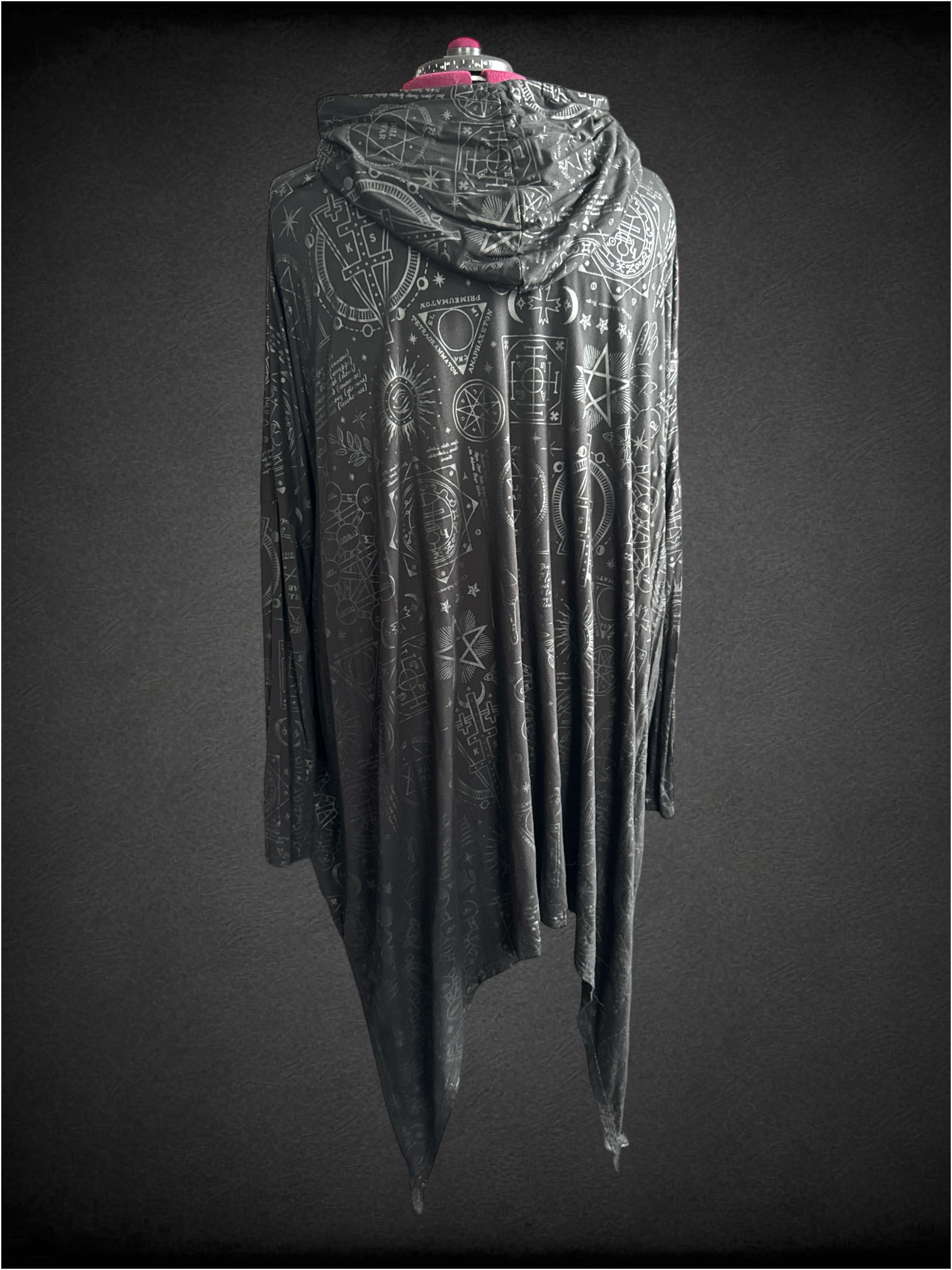 3X Killstar Over the Moon hooded asymmetrical top