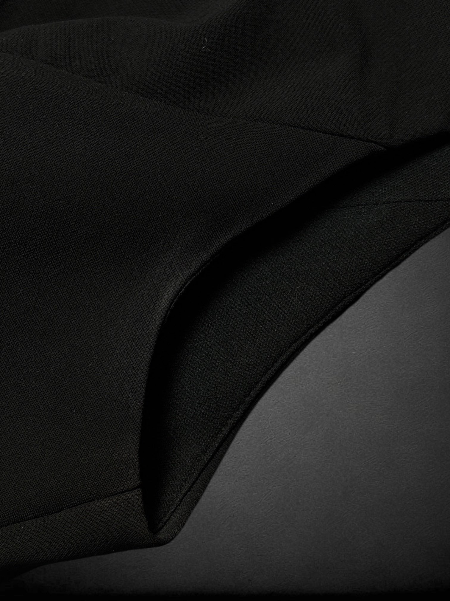 S AQAQ black sleeves dress with high-low peplum layer