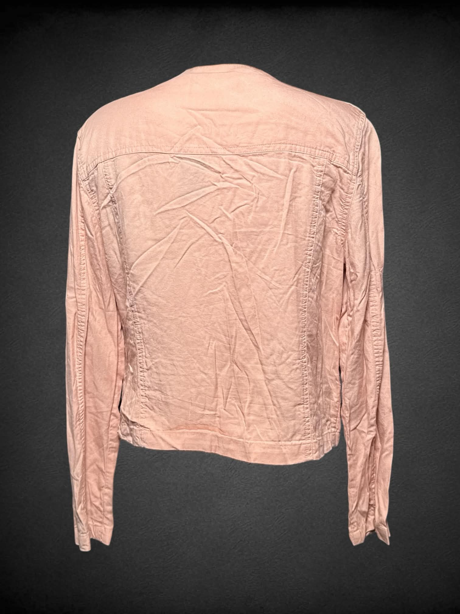 L Sanctuary Pink Asymmetrical Biker Style Zip Up Jacket