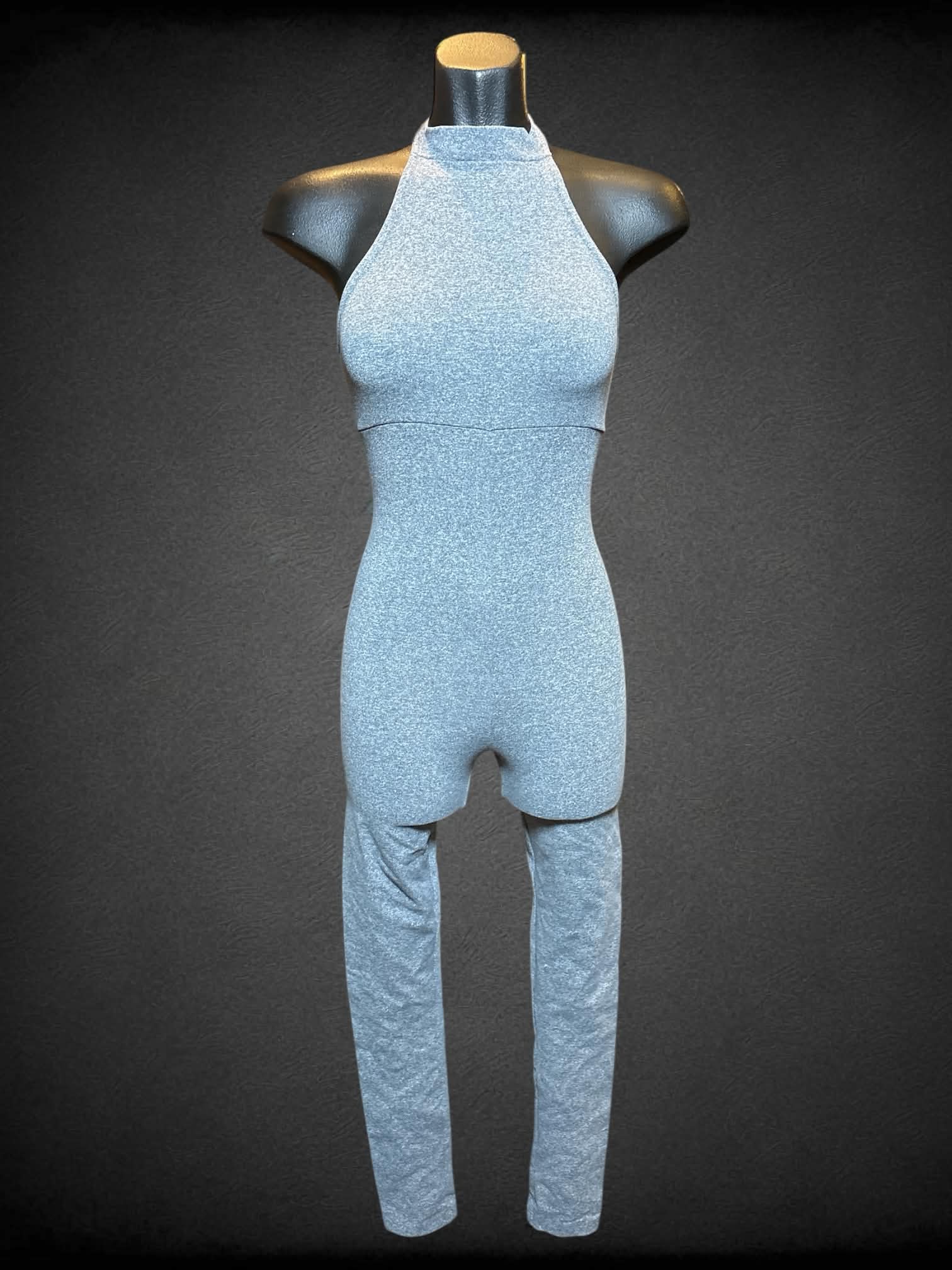 XS Grata Designs grey sleeveless jump suit
