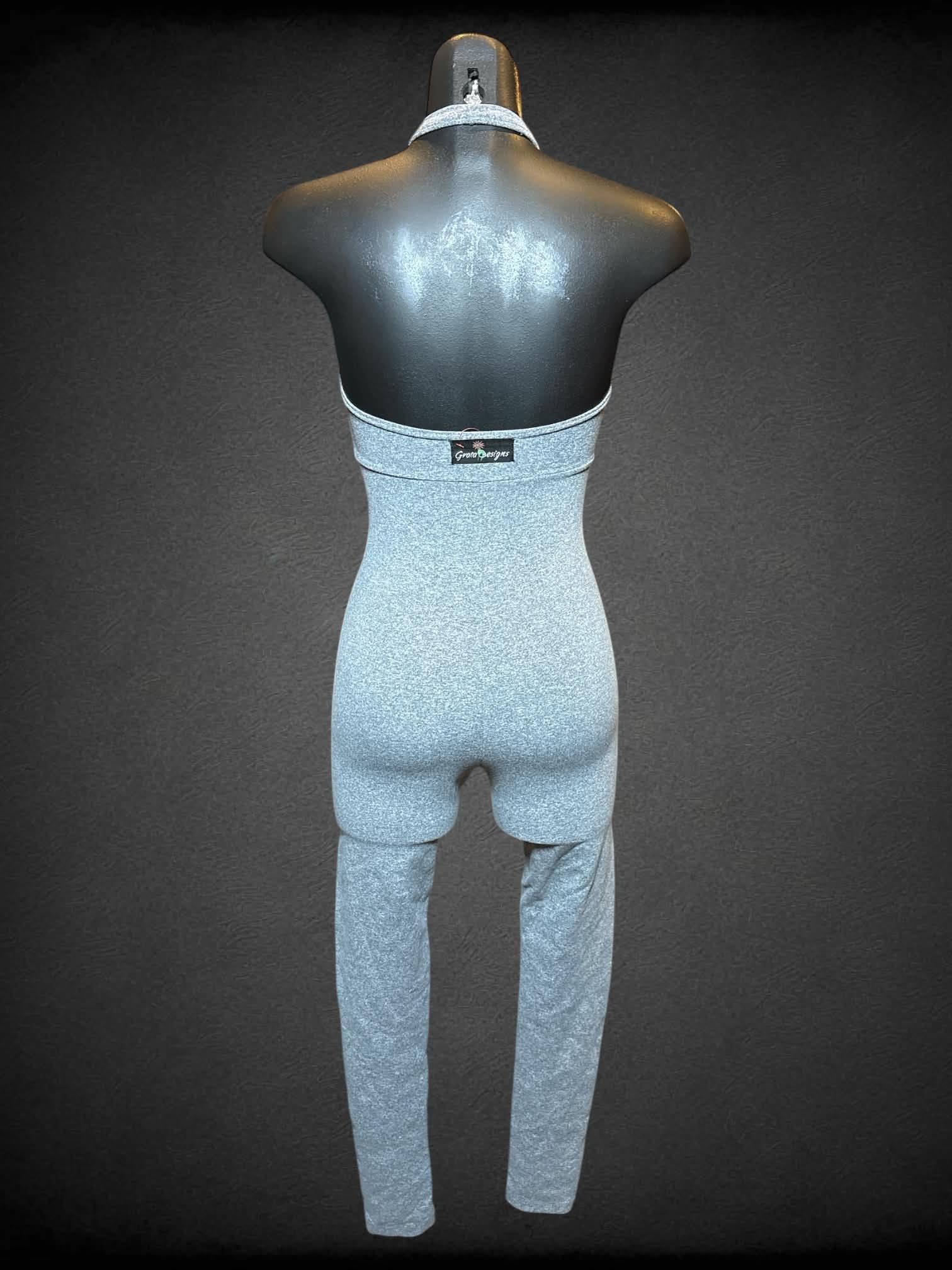 XS Grata Designs grey sleeveless jump suit