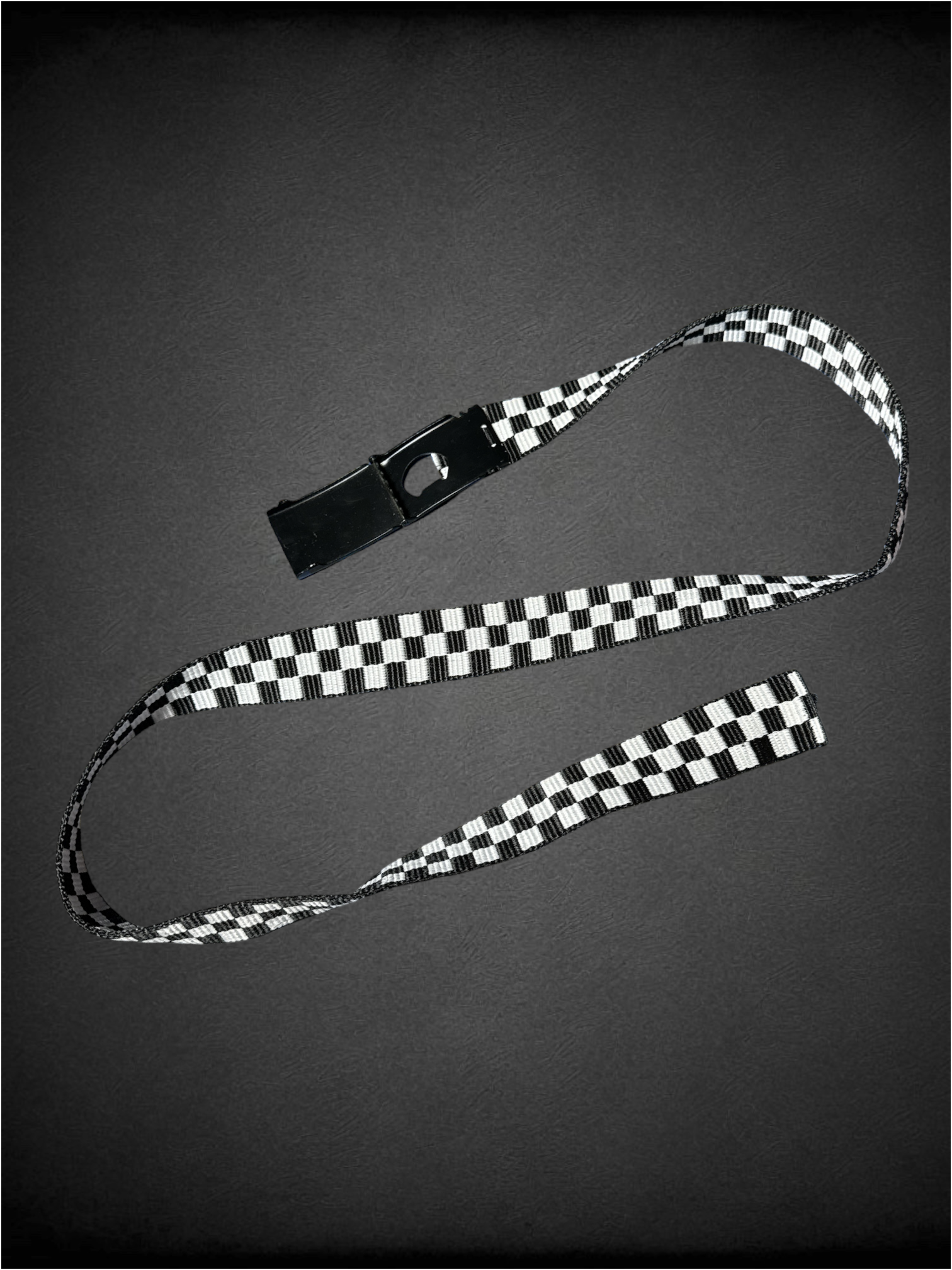 S-0X black and white checkered belt