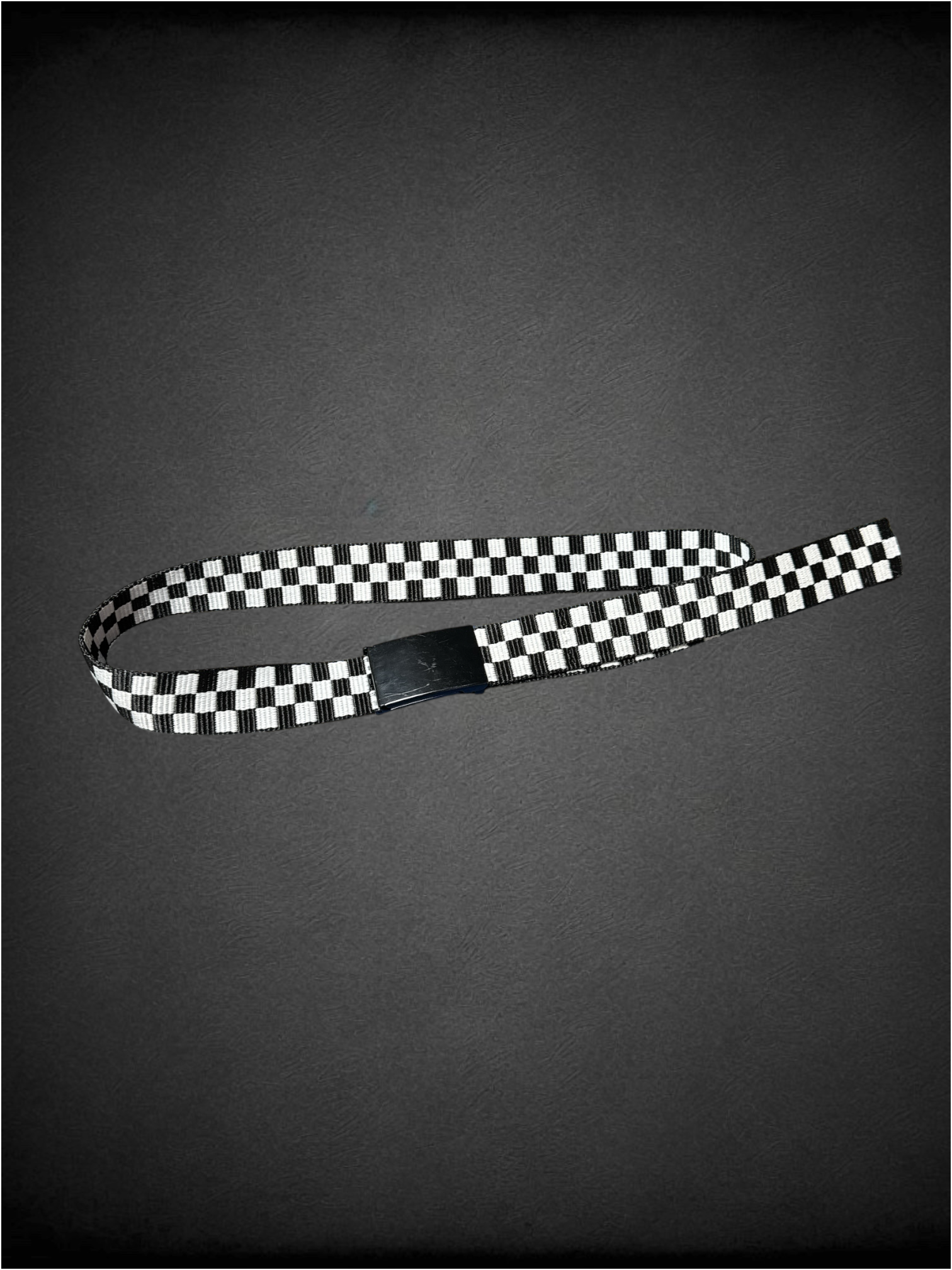 S-0X black and white checkered belt