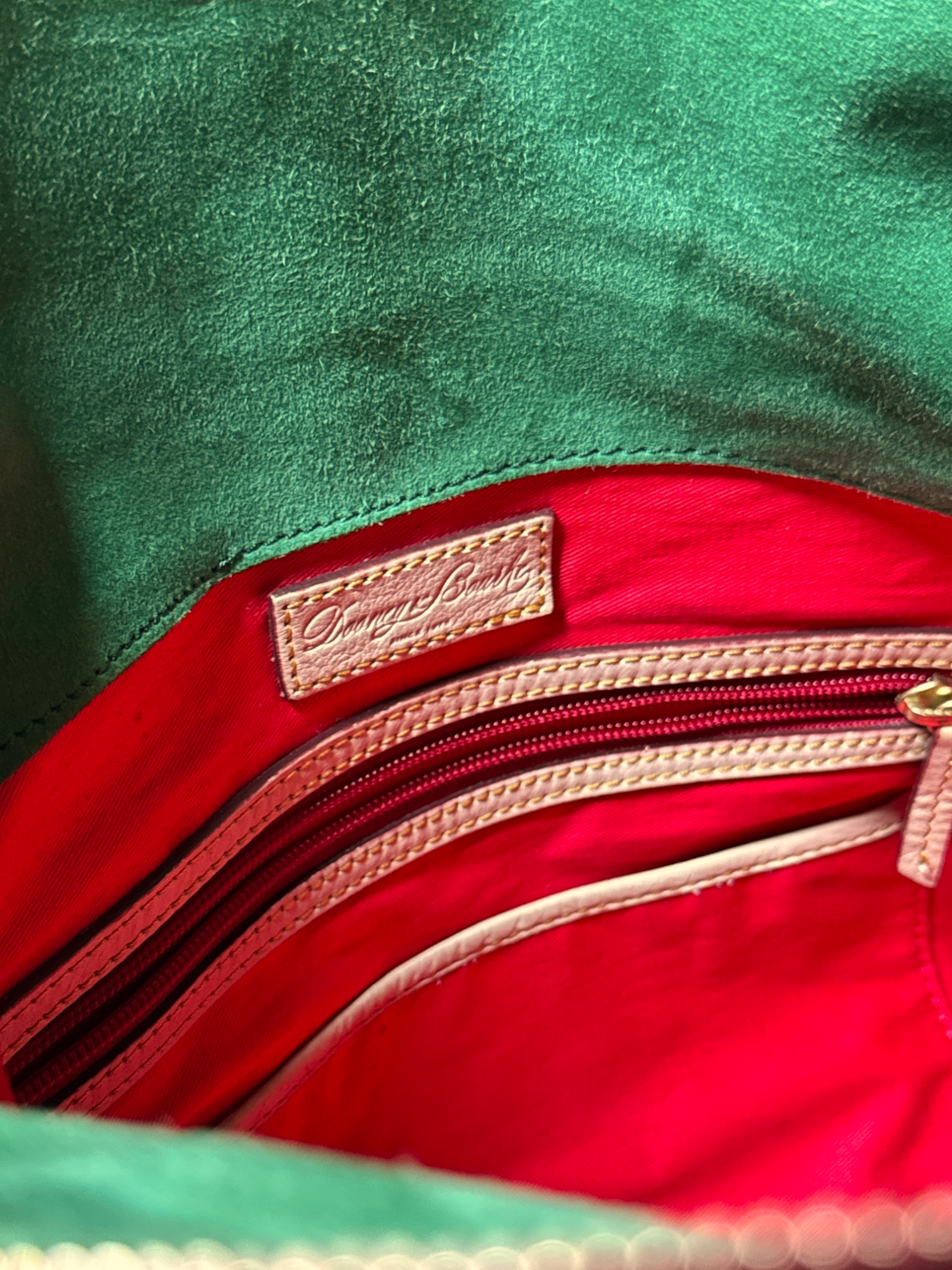 Dooney & Bourke Florentine Smith Bag in Cream Leather