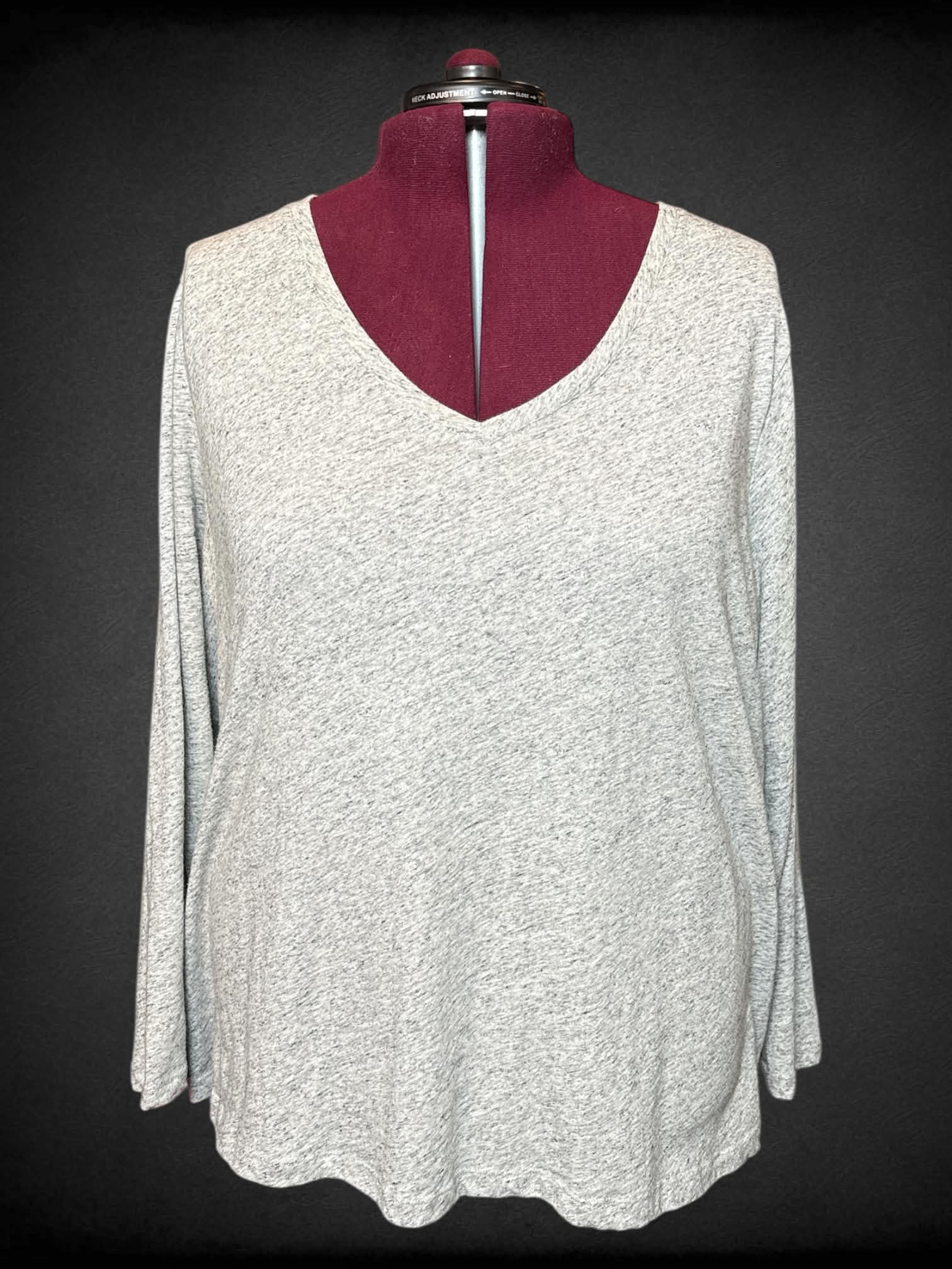 7X Sonoma heathered grey long sleeve top