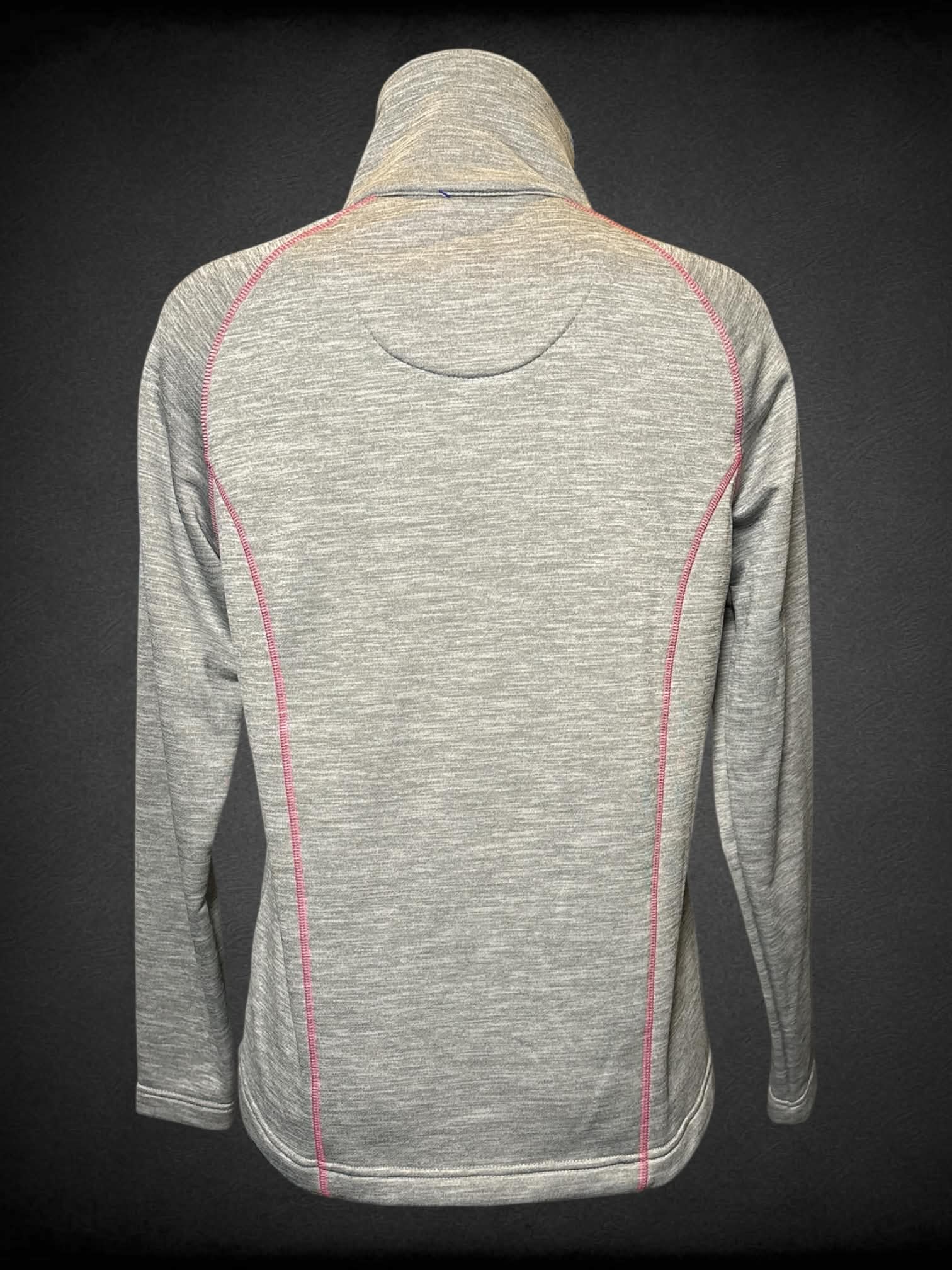 L Magnolia Lane grey and pink zip up jacket with USA gold embroidery