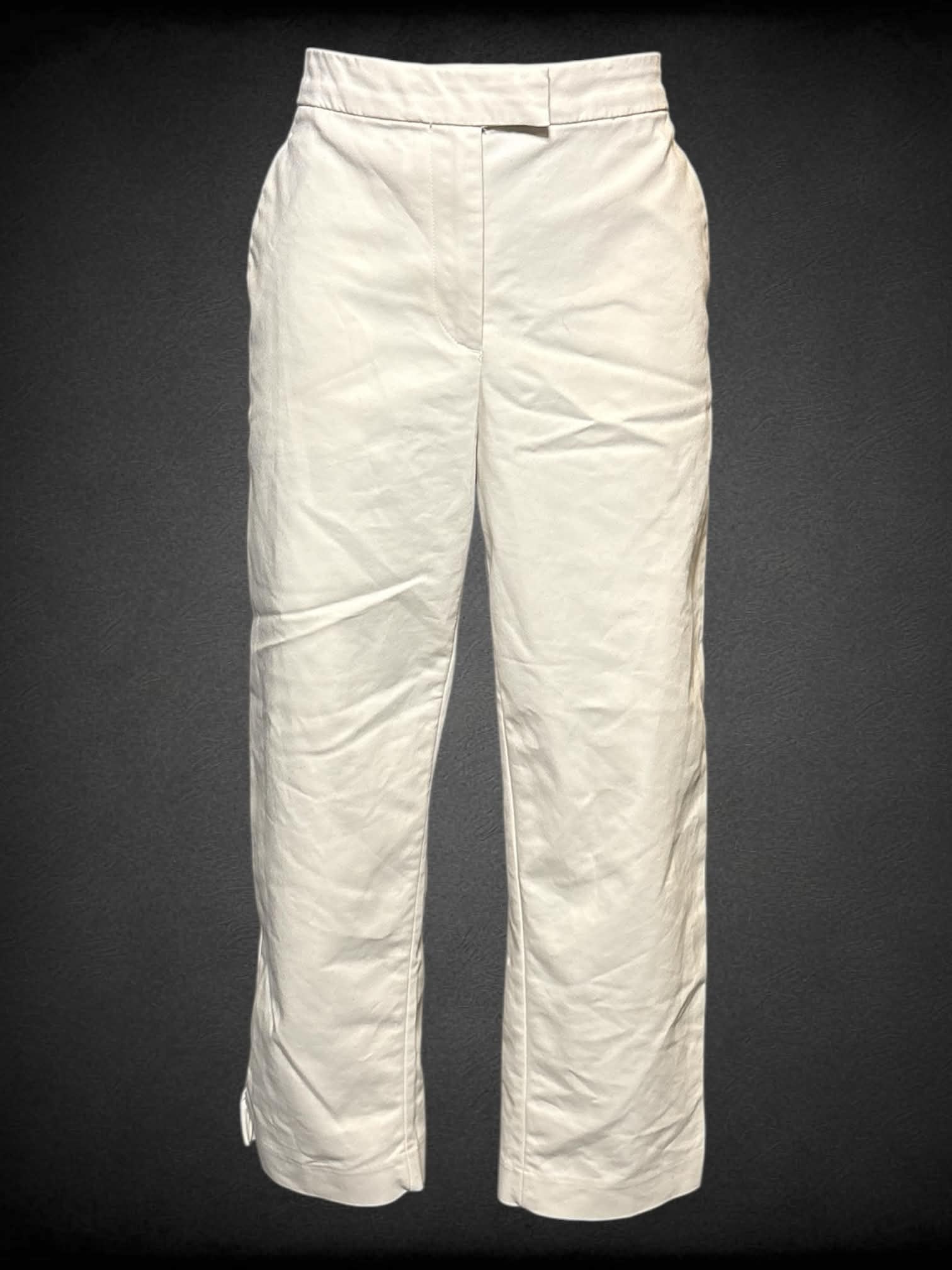 M H&M off white oats with butter/clasp/zipper closure on front, and pockets