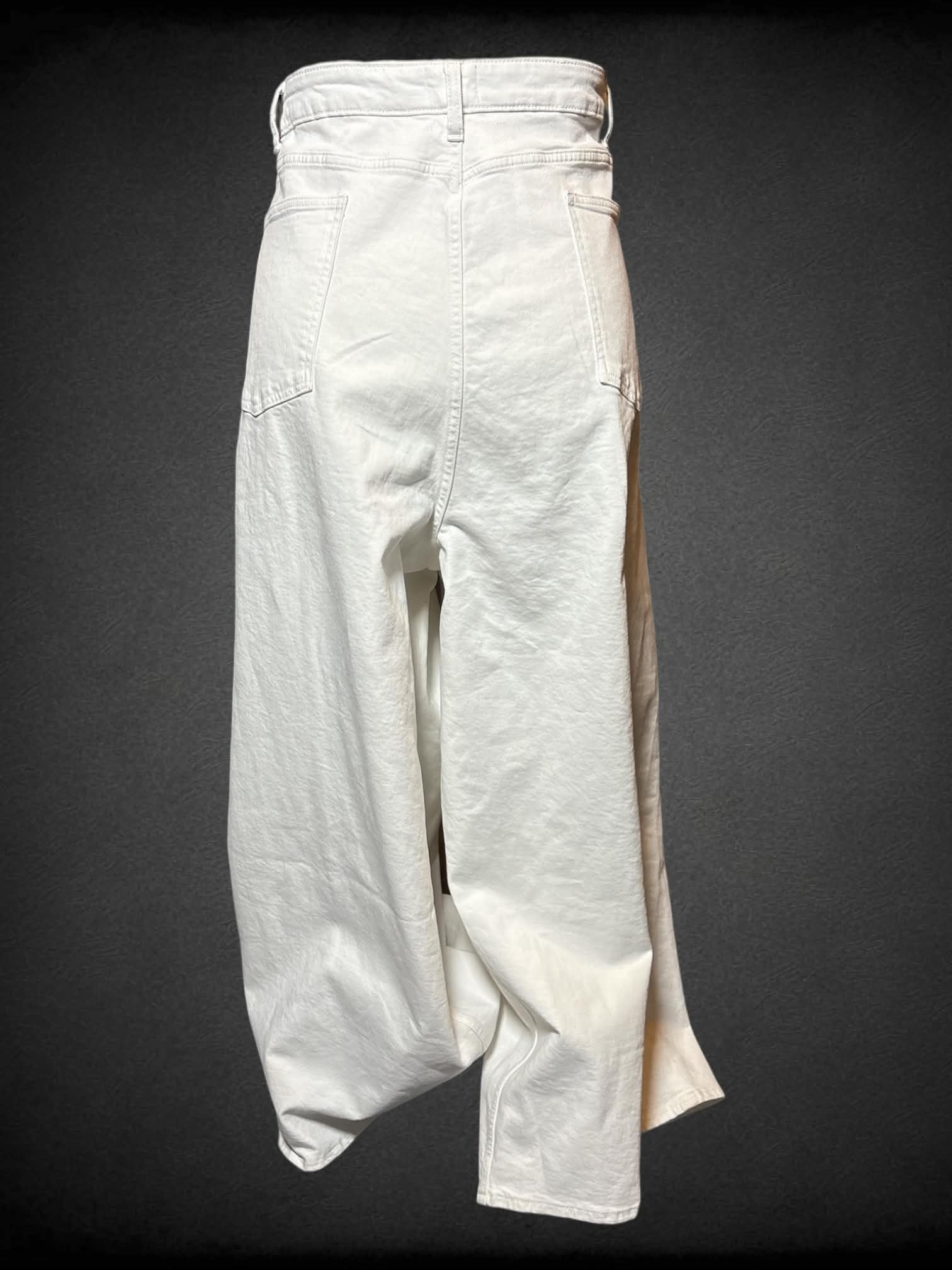 4X NWT The Drop white denim jeans with wide legs