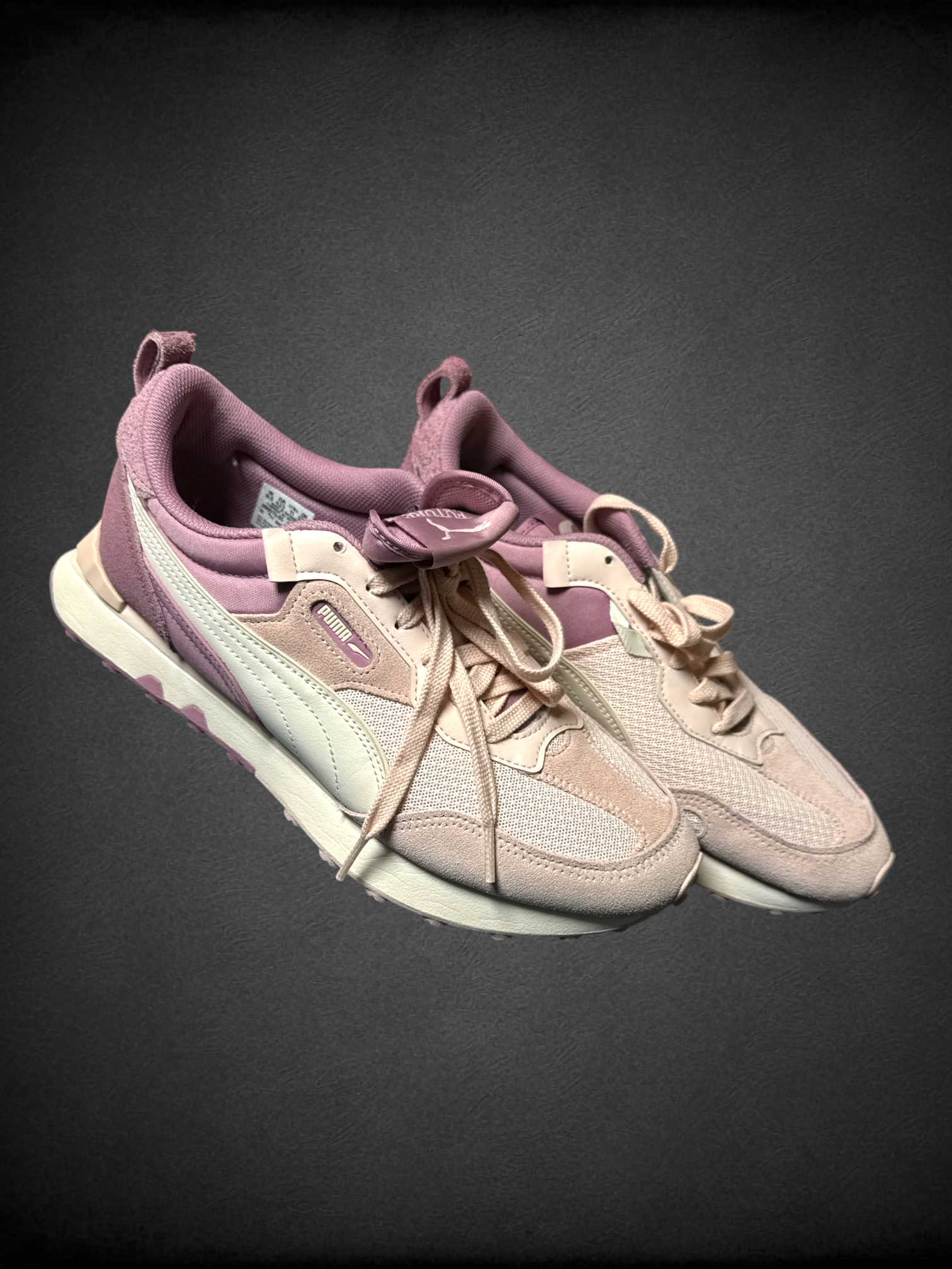 Size 11 women’s PUMA Women's Rider FV Block sneakers in the "Rose Quartz color way