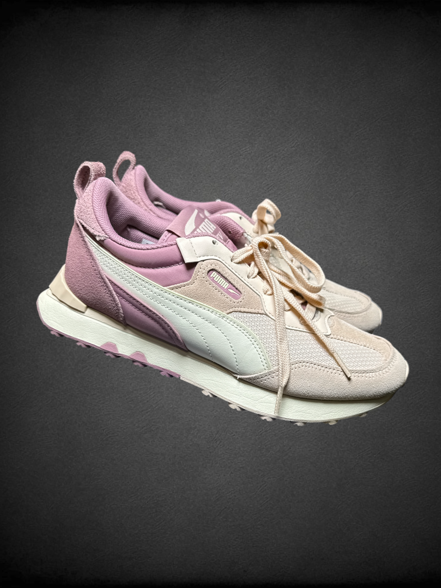 Size 11 women’s PUMA Women's Rider FV Block sneakers in the "Rose Quartz color way
