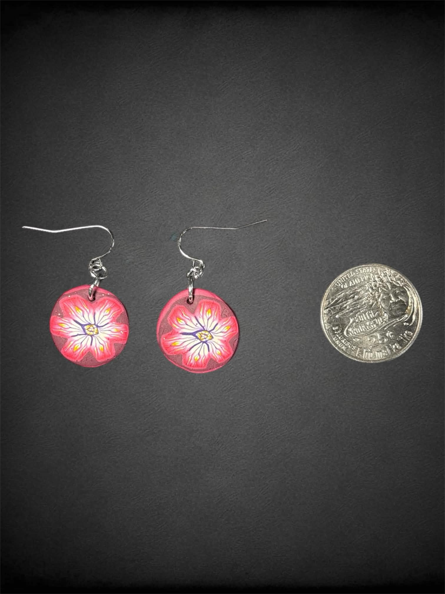 Polymer Clay Flower Earrings