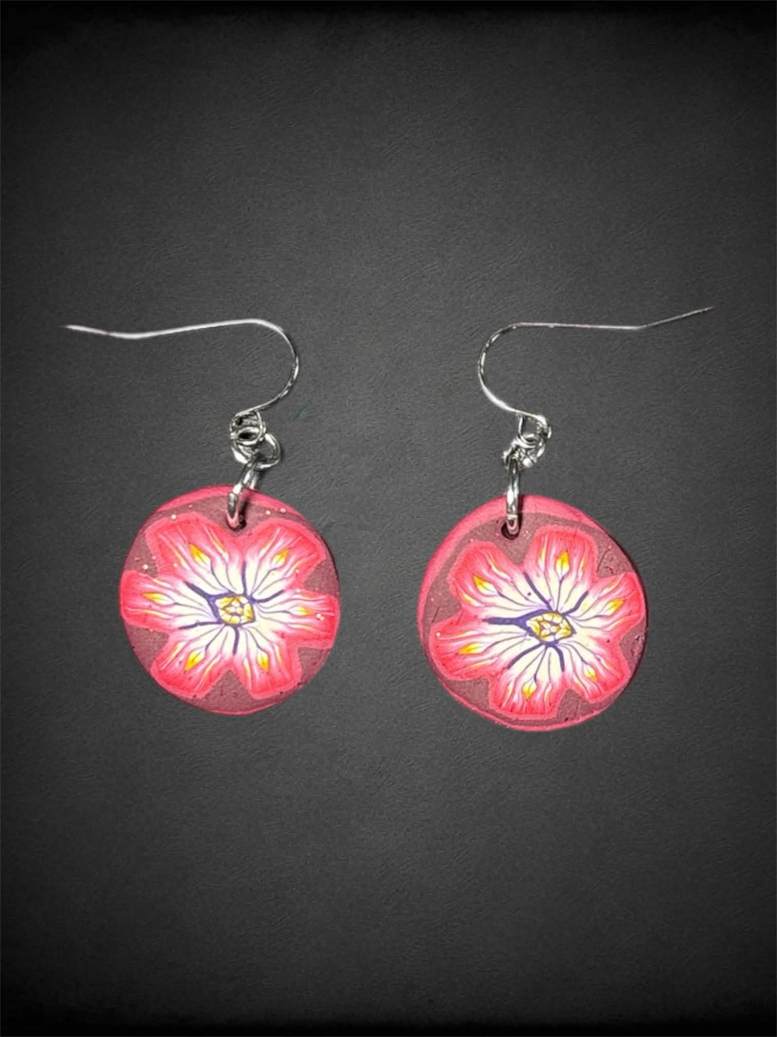 Polymer Clay Flower Earrings