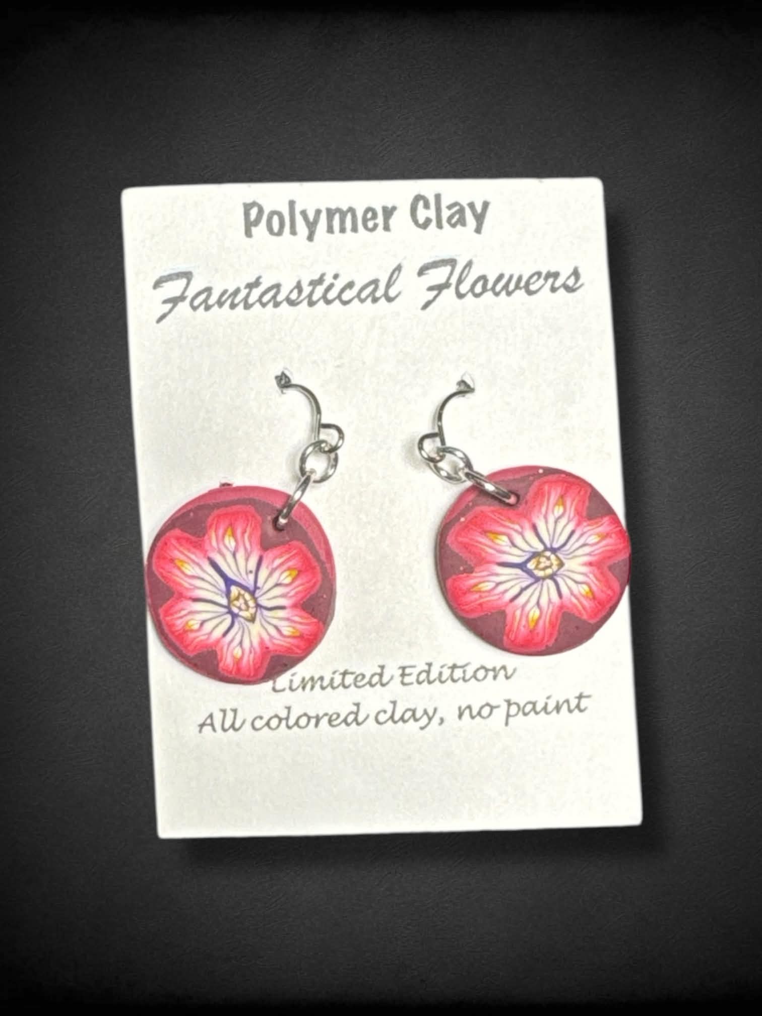 Polymer Clay Flower Earrings