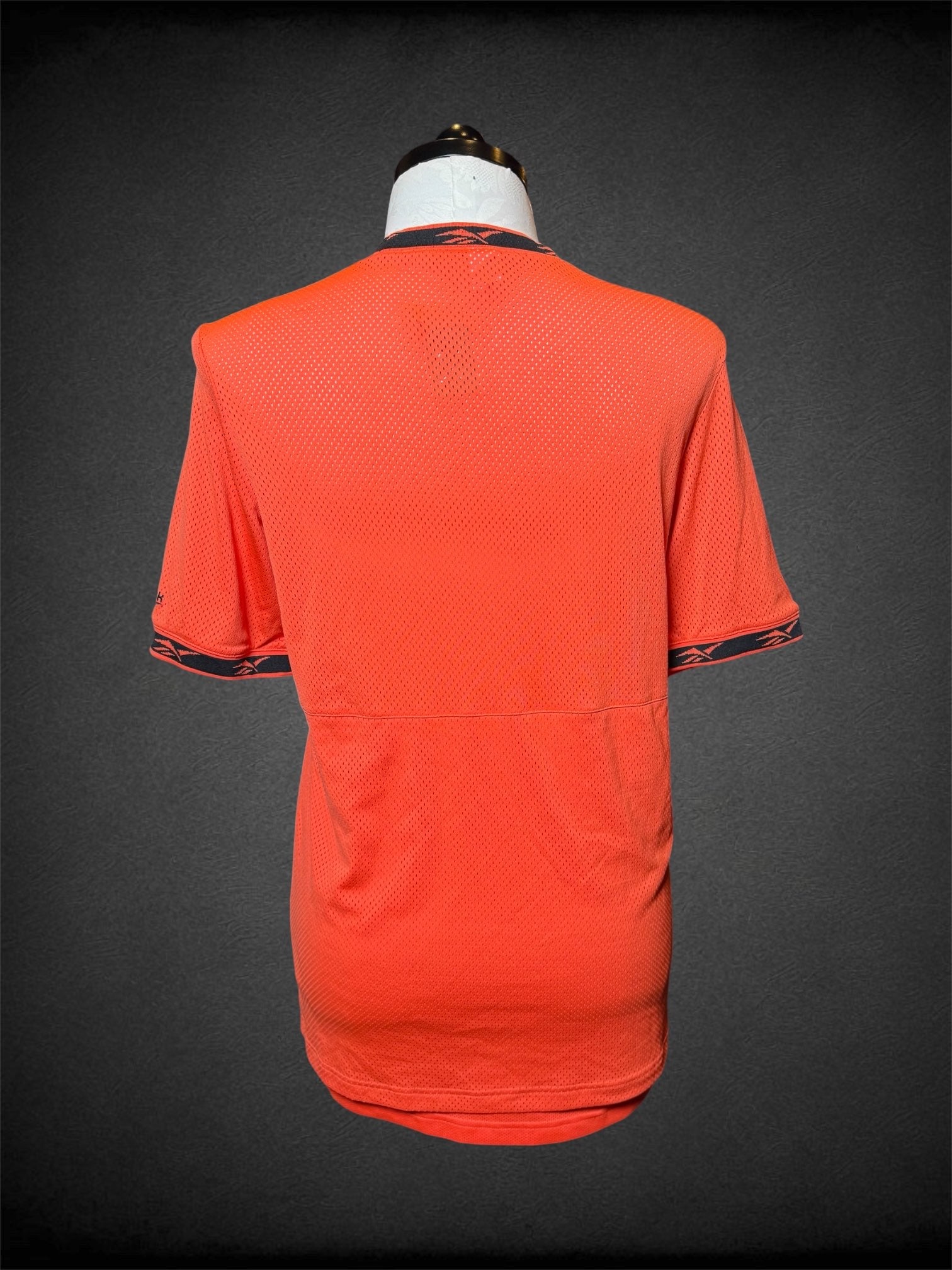 0X Reebok orange jersey dress with skirt lining, and embroidered logo on front