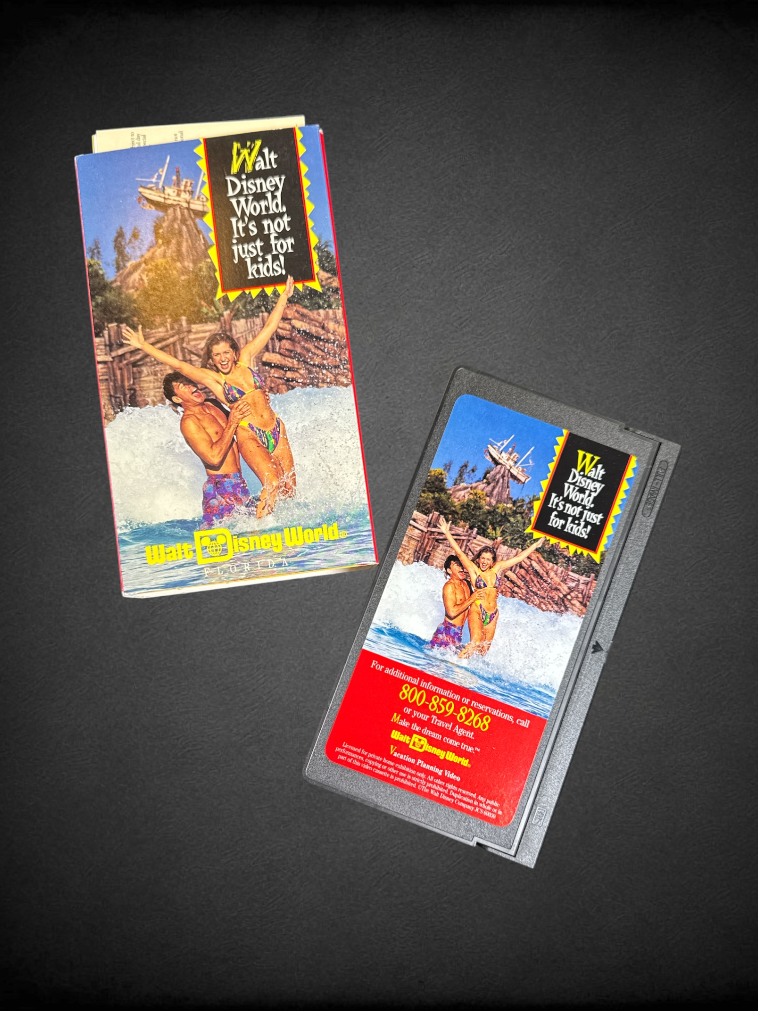 Vintage 90s Walt Disney World vacation planning VHS tape