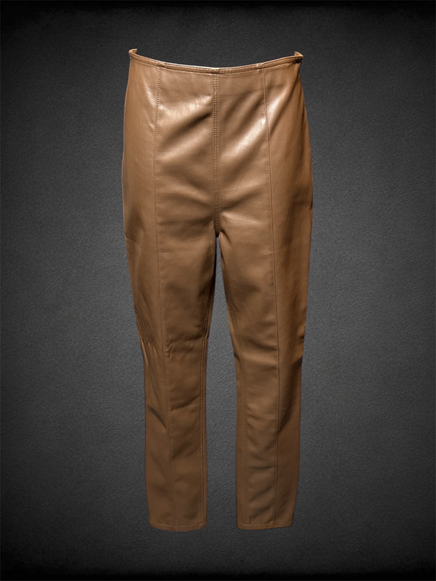 M We The Free brown pleated pants with zipper/clasp on side