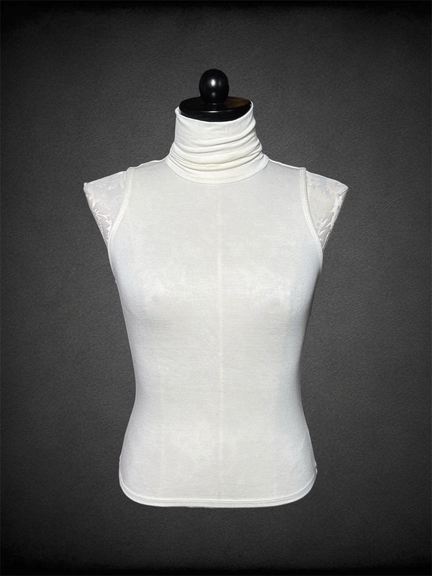 XL Hazbin Hotel off white sleeveless top with turtle neck